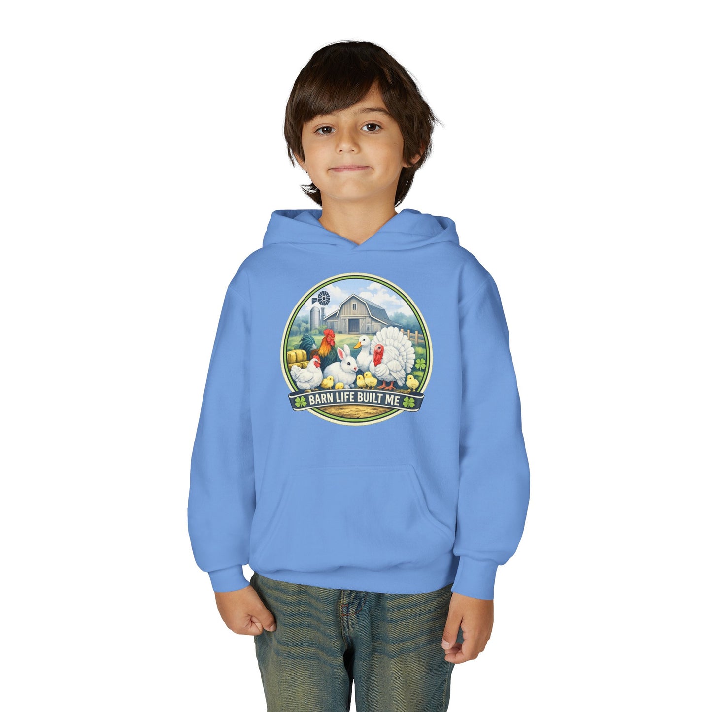 BARN LIFE BUILT ME - Small Animals - Youth Hoodie