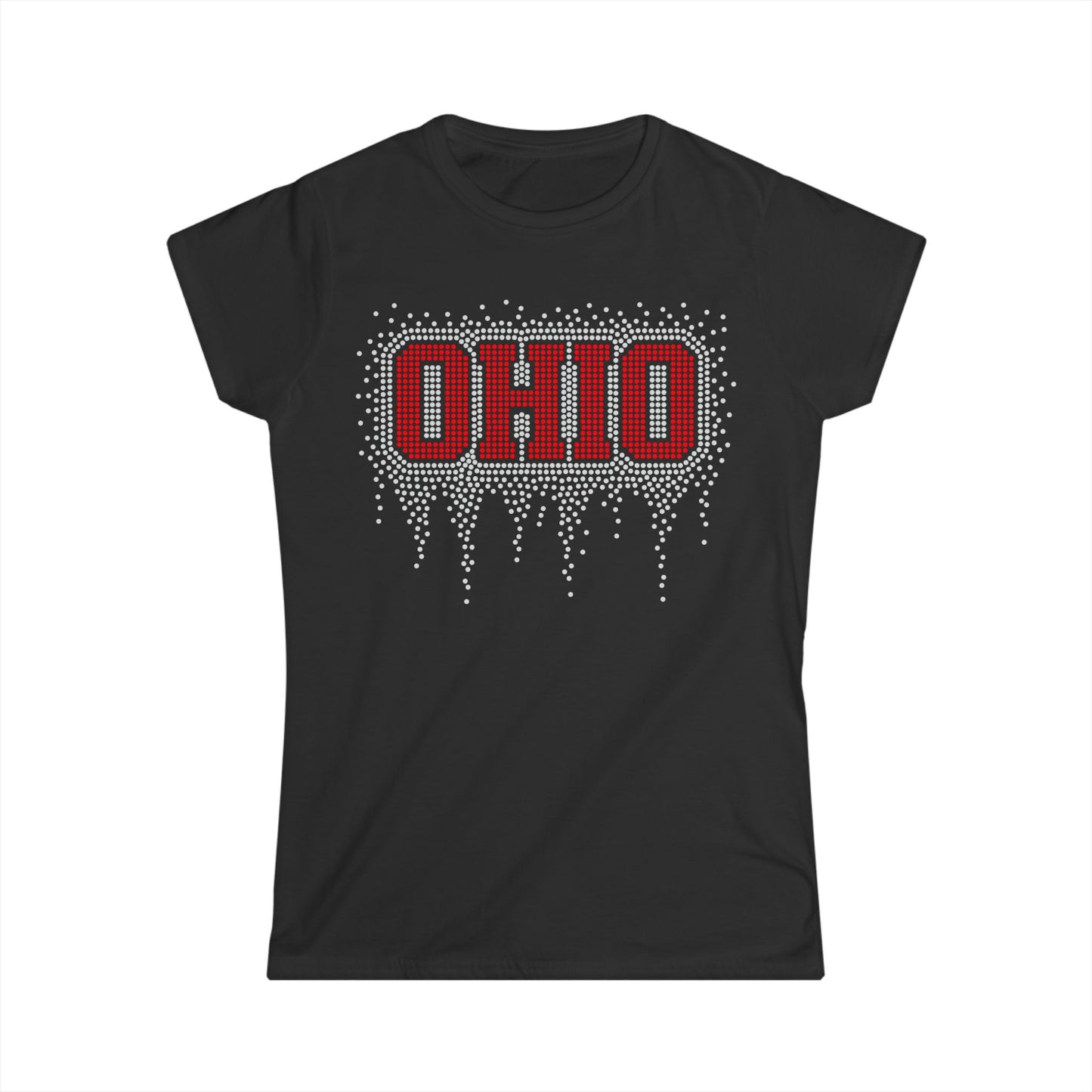 Ohio Rhinestone Block Tee