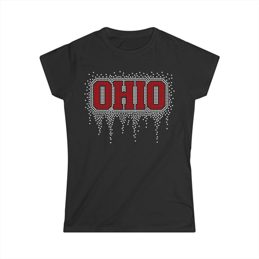 Ohio Rhinestone Block Tee