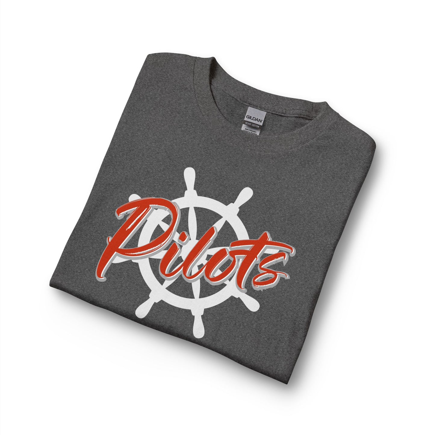 Pilots Nautical Wheel Long Sleeve T-Shirt
