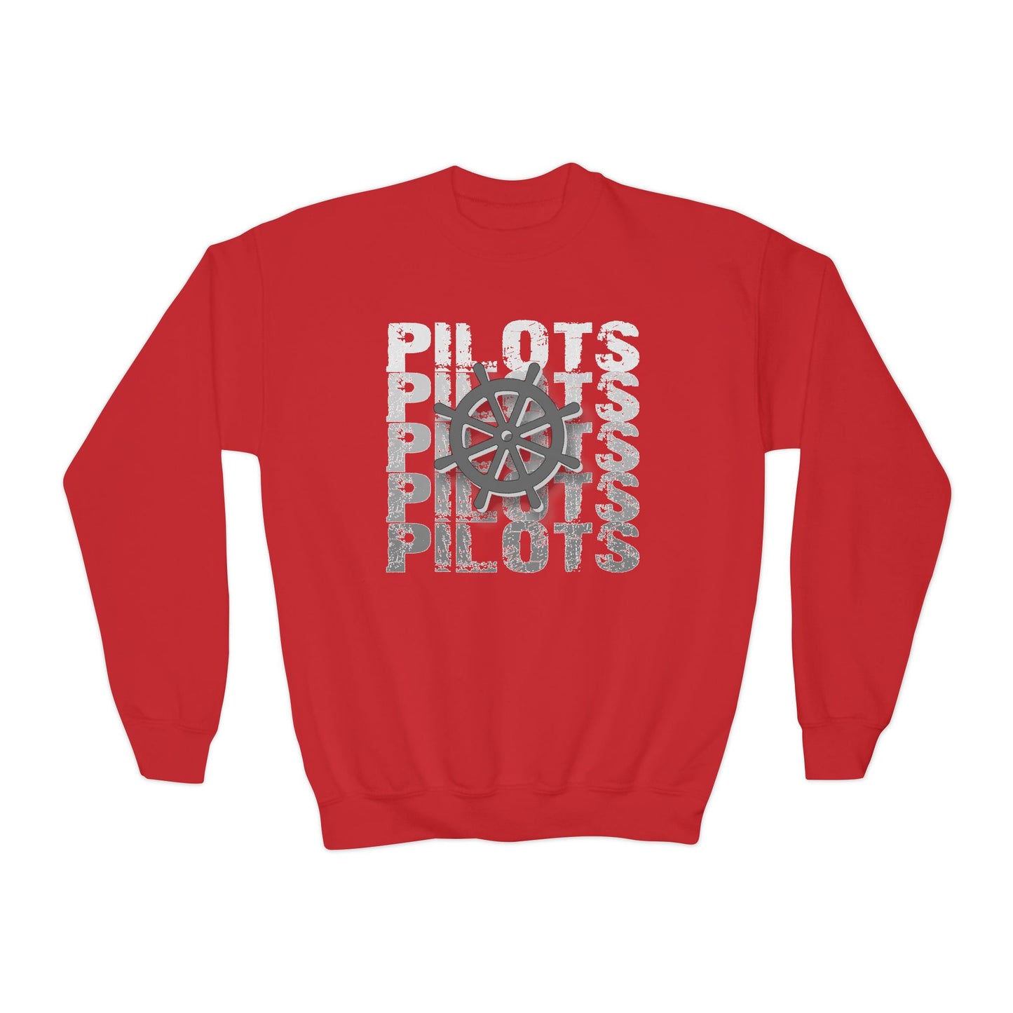Pilots Stacked Wheel Youth Sweatshirt