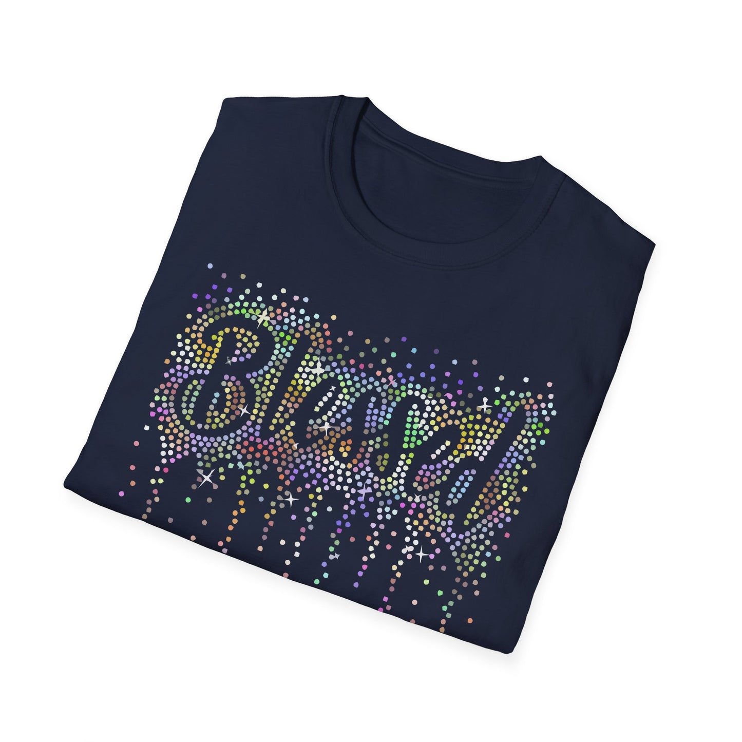 BLESSED - Holographic Rhinestones