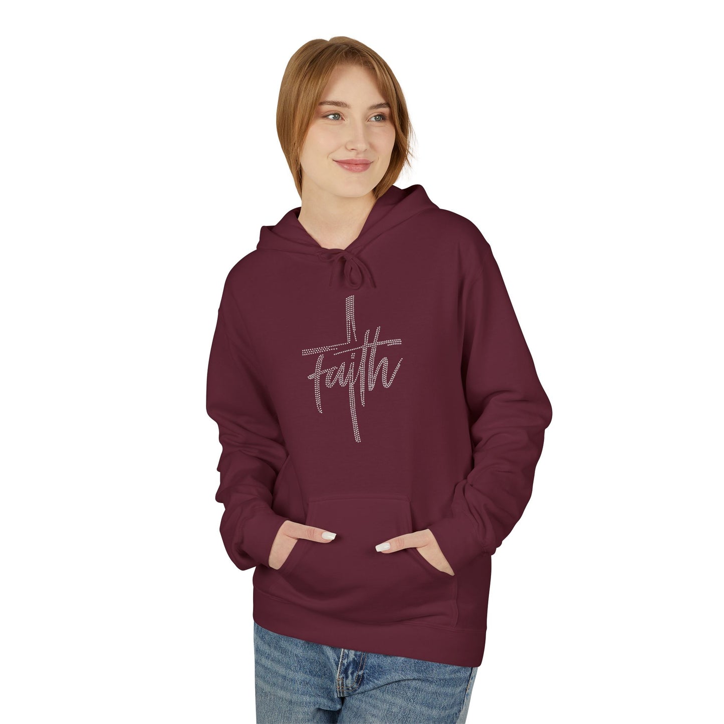 Faith Hoodie - Rhinestones