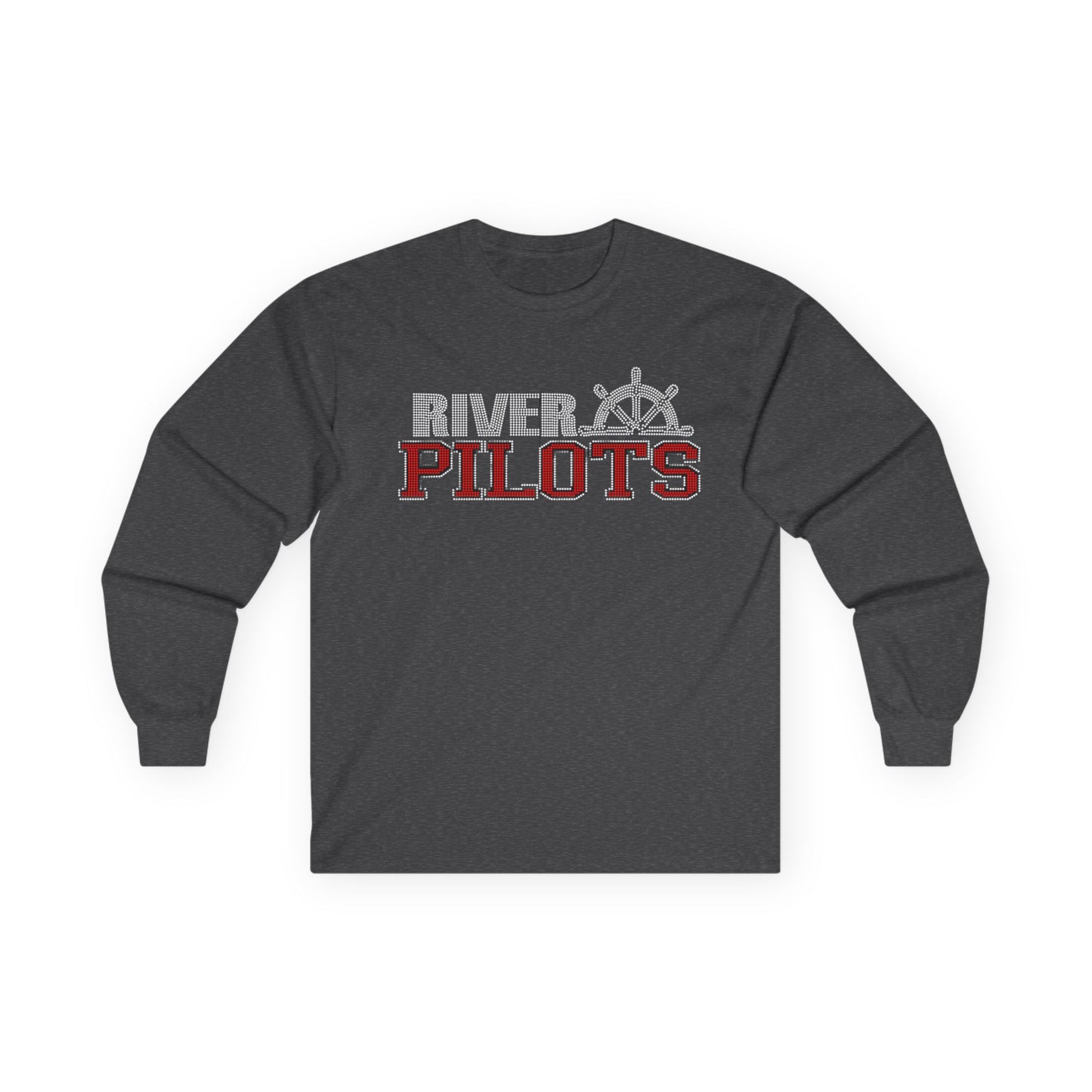 River Pilots Long Sleeve Tee — RHINESTONE DESIGN!