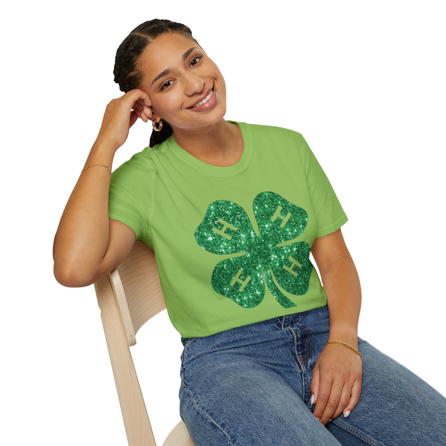 4-H GLITTER - Unisex T-Shirt