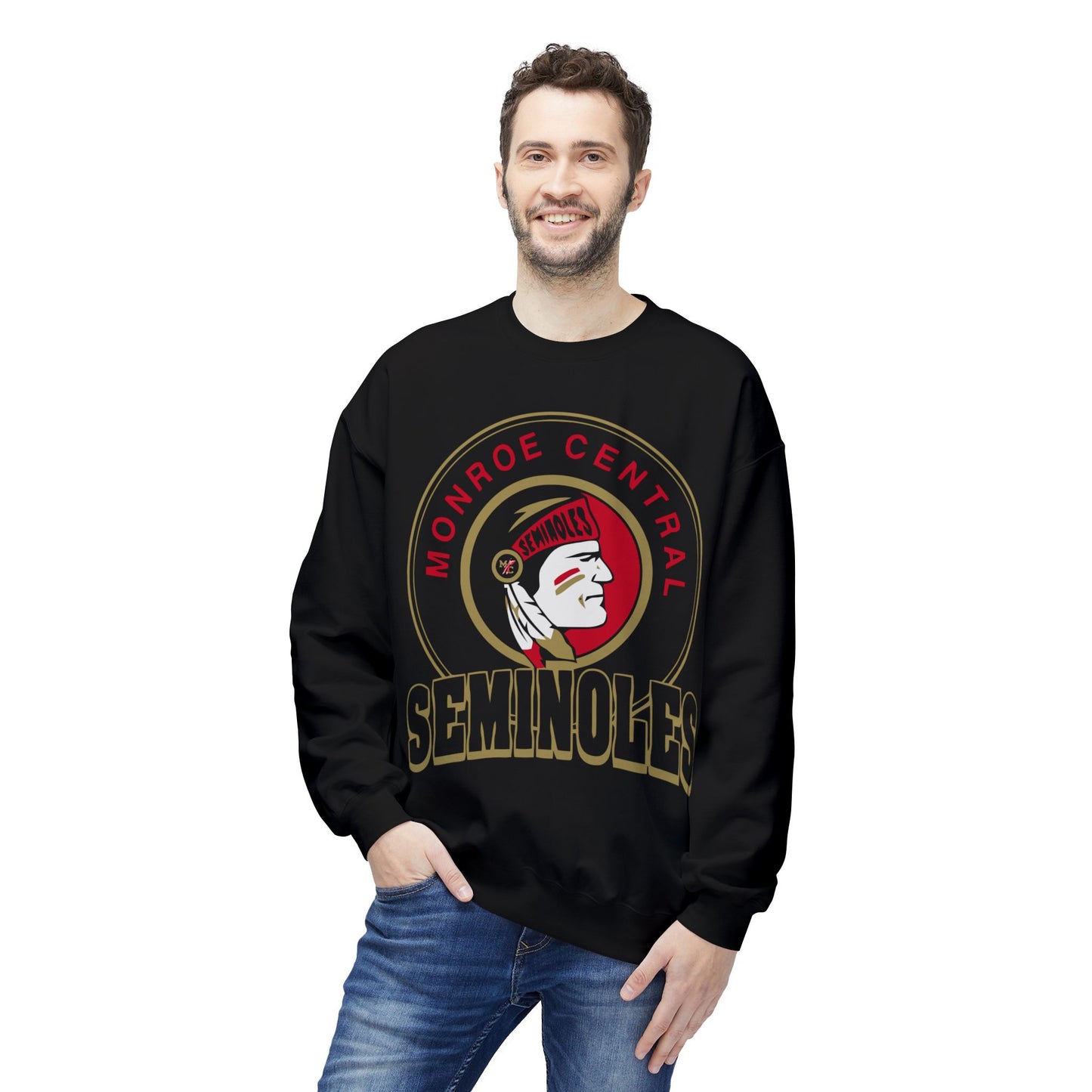 Monroe Central Seminoles Crewneck Sweatshirt