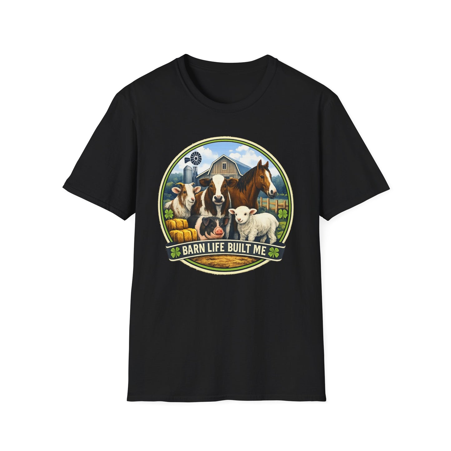 BARN LIFE BUILT ME - Large Animals - Unisex T-Shirt