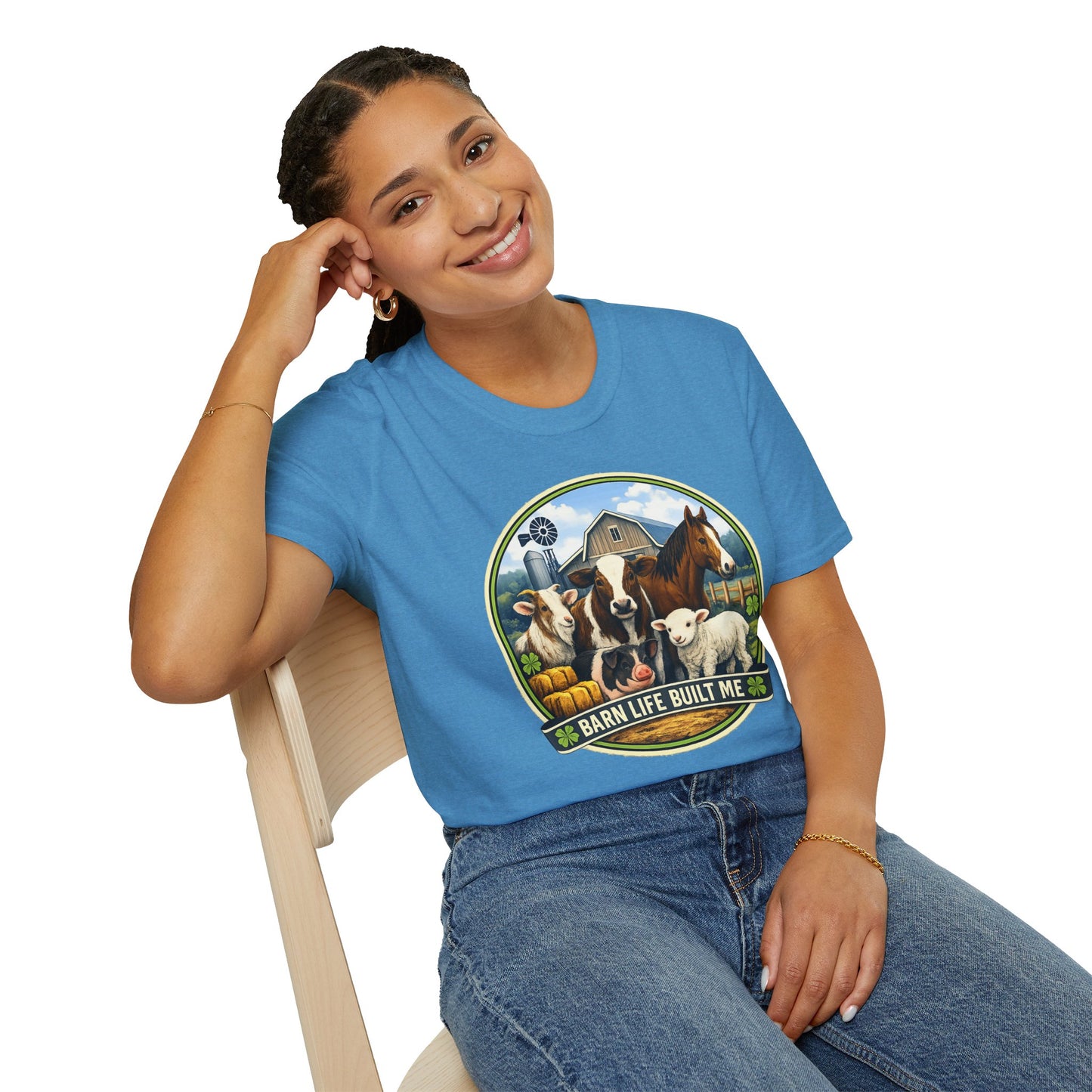 BARN LIFE BUILT ME - Large Animals - Unisex T-Shirt