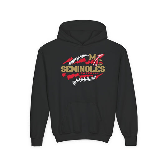 MC Seminoles Baseball 1 Youth Hoodie