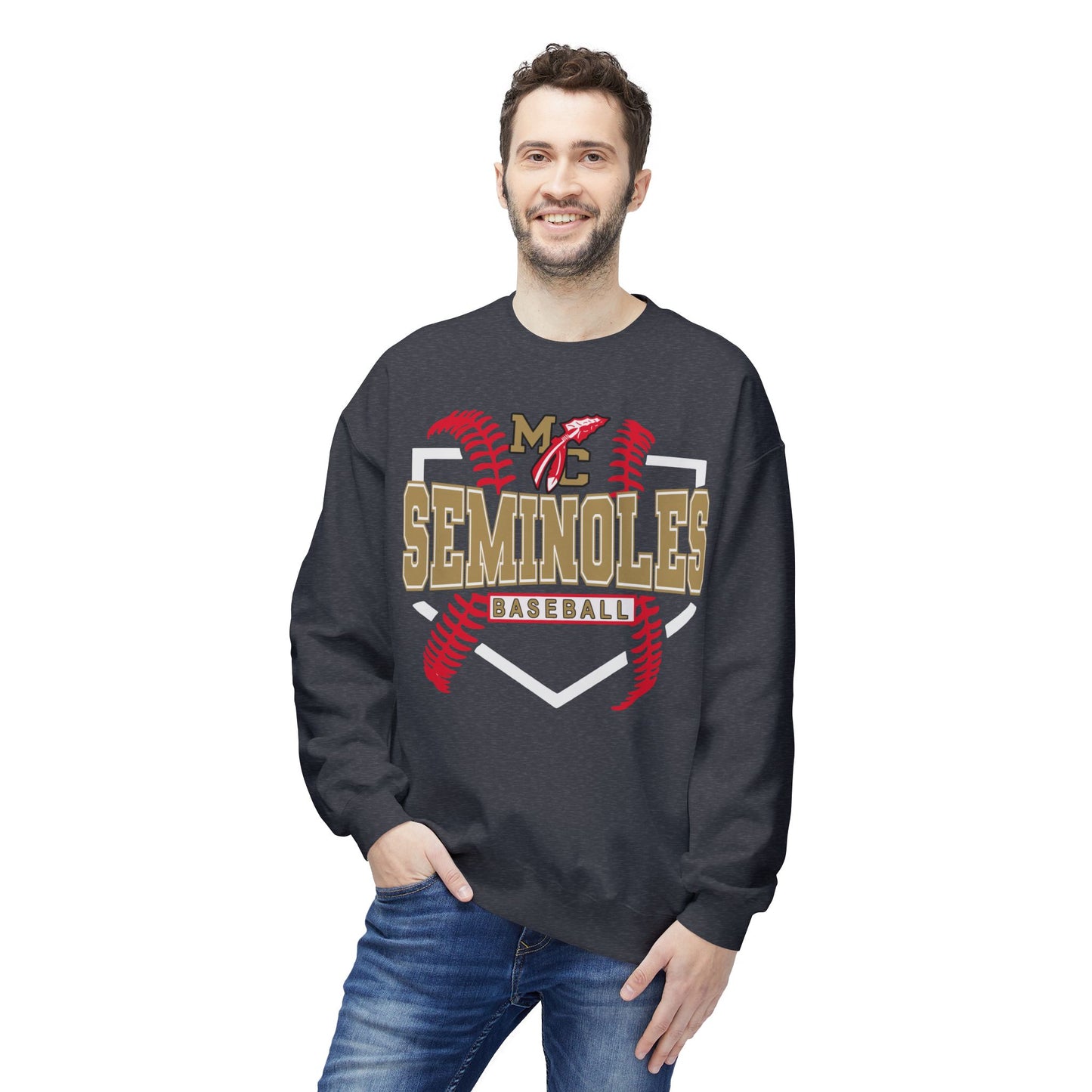 MC Seminoles Baseball 2 Crewneck Sweatshirt