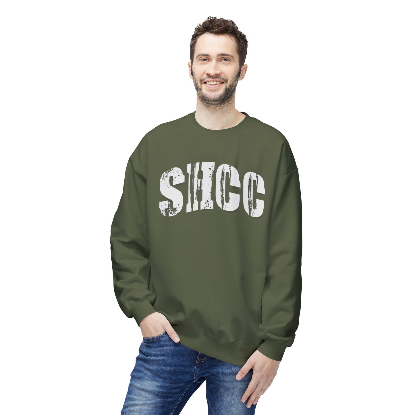 SHCC Distressed Vintage Logo Crewneck Sweatshirt