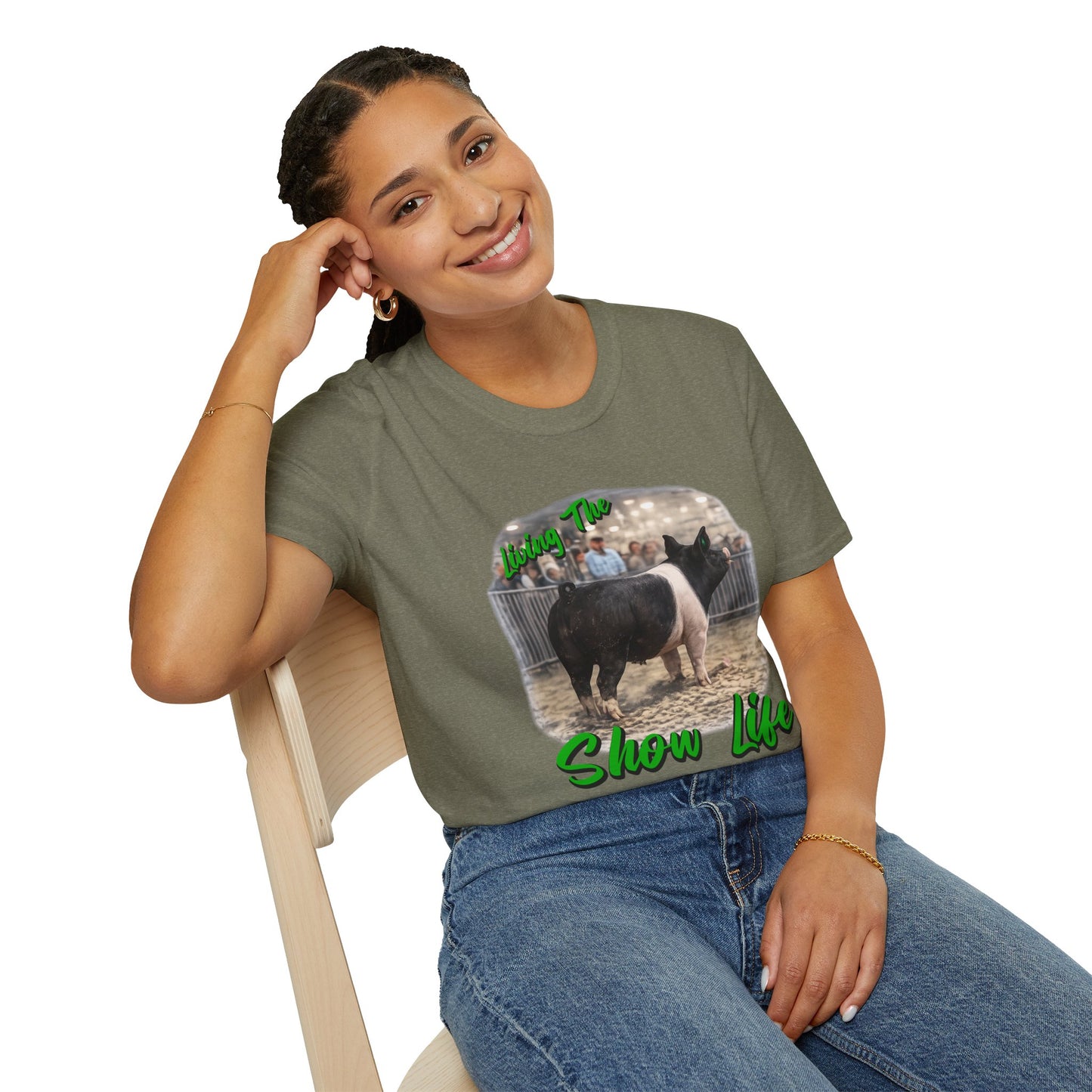 Living the Show Life - Pigs - Unisex T-Shirt