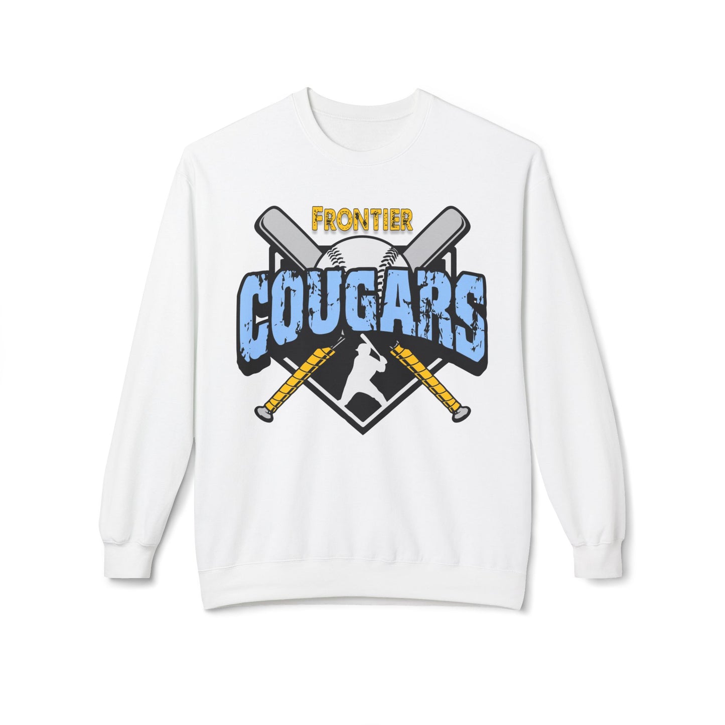 Frontier Cougars Baseball 2 Crewneck Sweatshirt