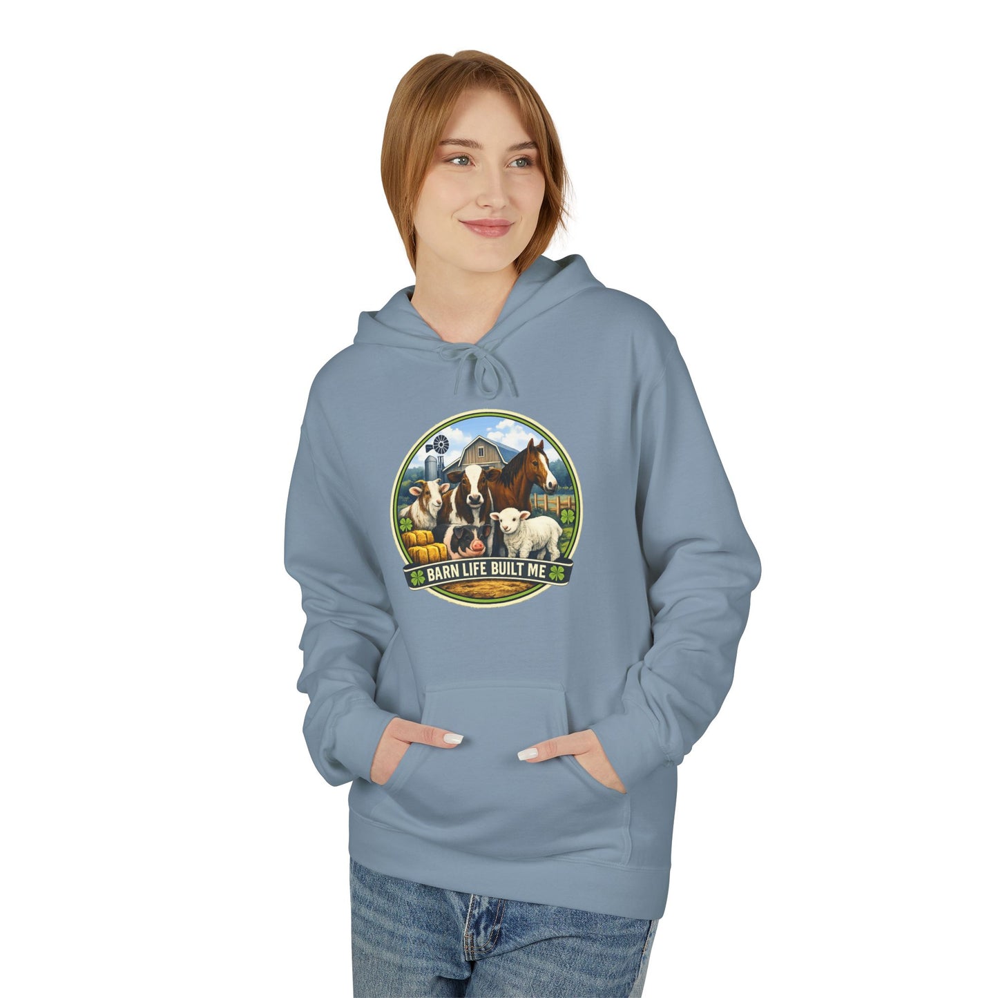BARN LIFE BUILT ME - Large Animals - Hoodie