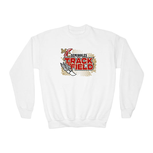 Seminoles Track & Field Youth Sweatshirt — White