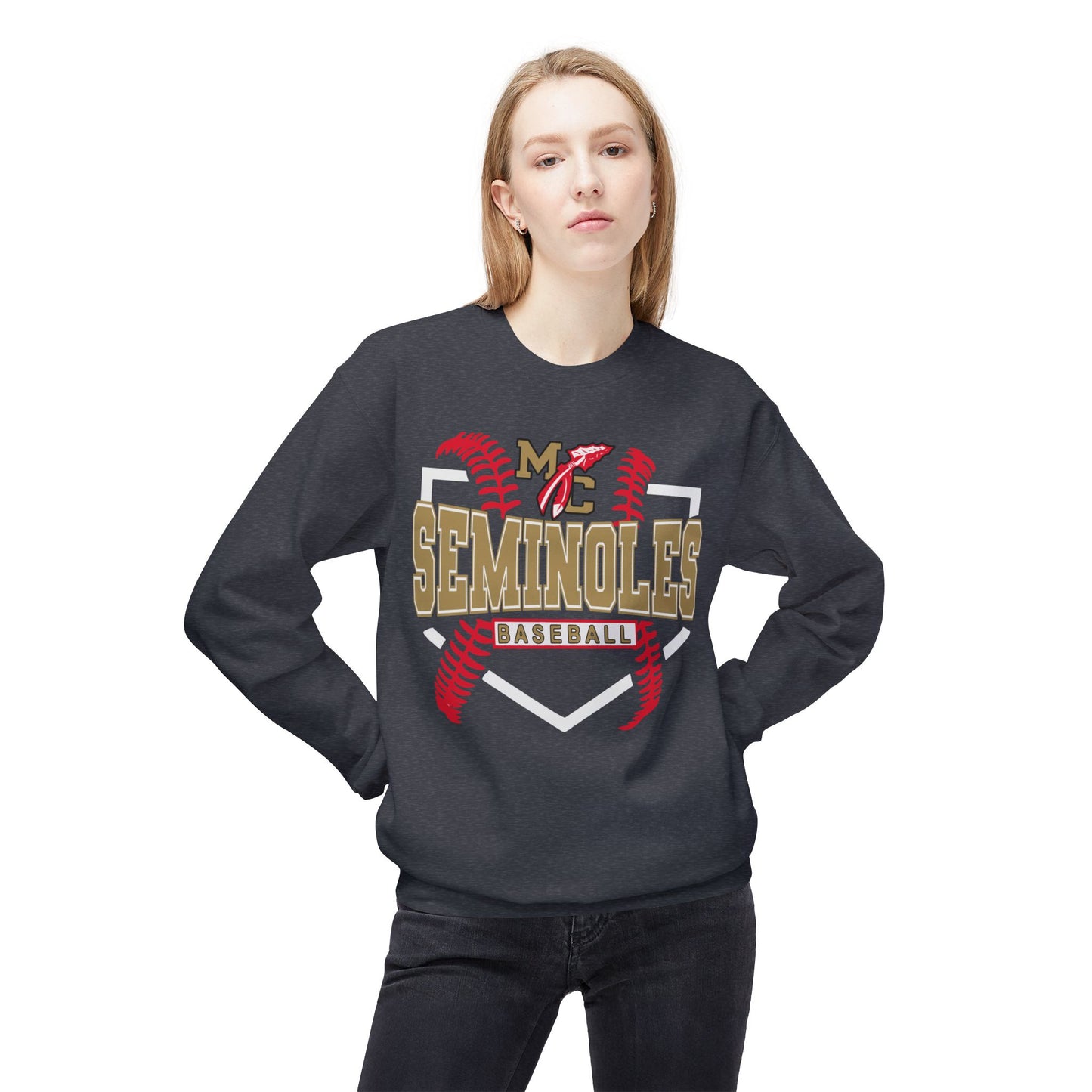 MC Seminoles Baseball 2 Crewneck Sweatshirt