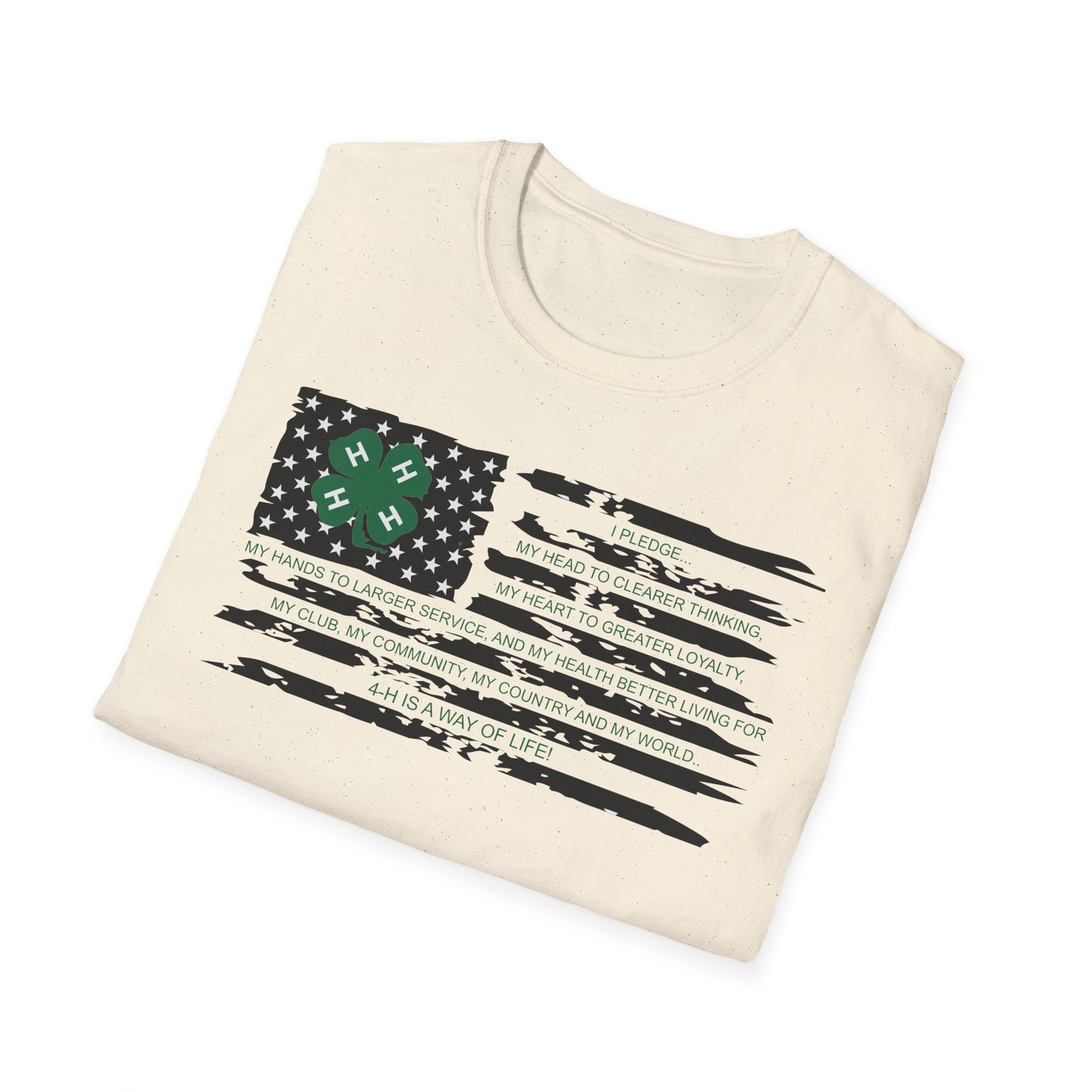 4-H PLEDGE American Flag - Unisex T-Shirt