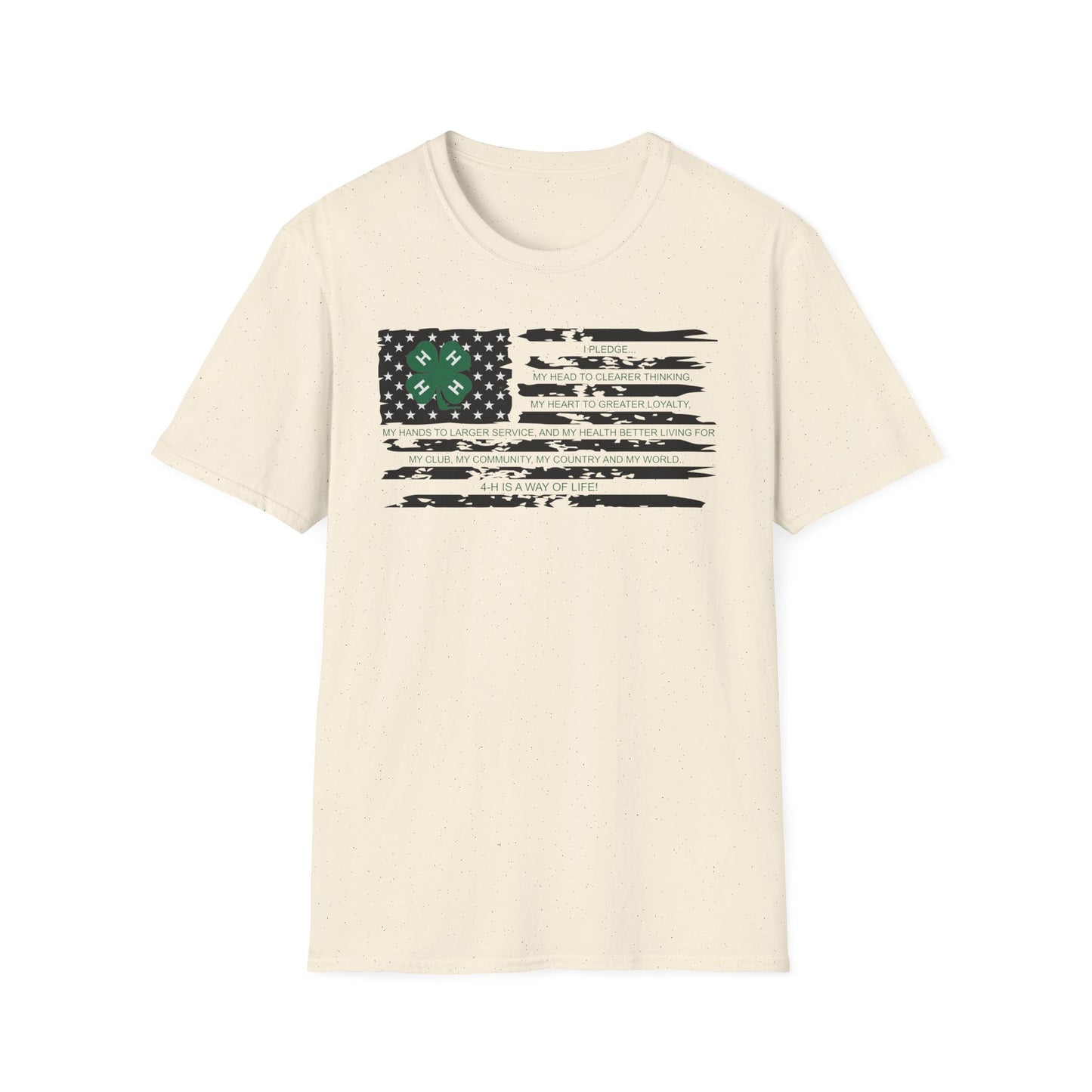 4-H PLEDGE American Flag - Unisex T-Shirt