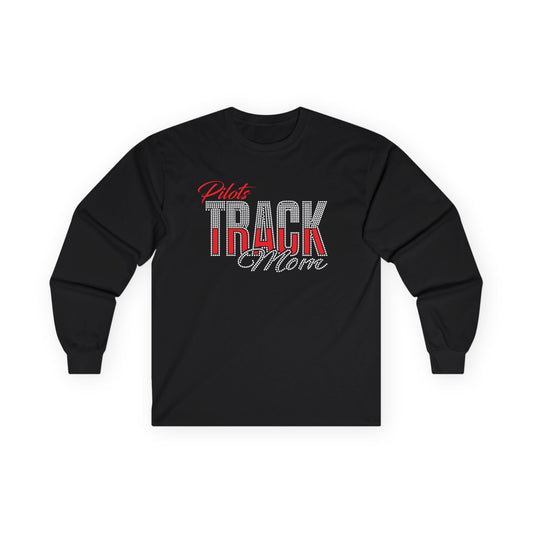 River Track Mom Long Sleeve Tee — Rhinestones & Glitter