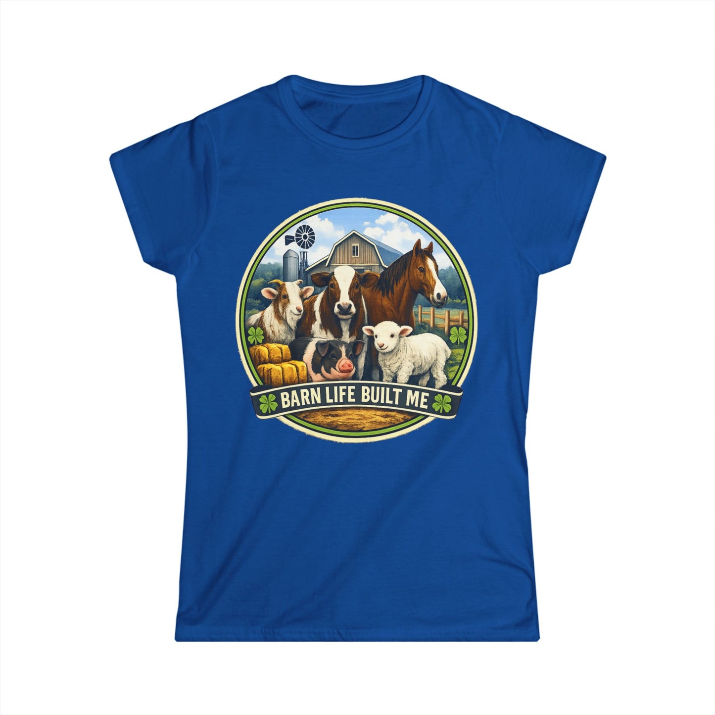 BARN LIFE BUILT ME- Large Animals - Women's T-Shirt