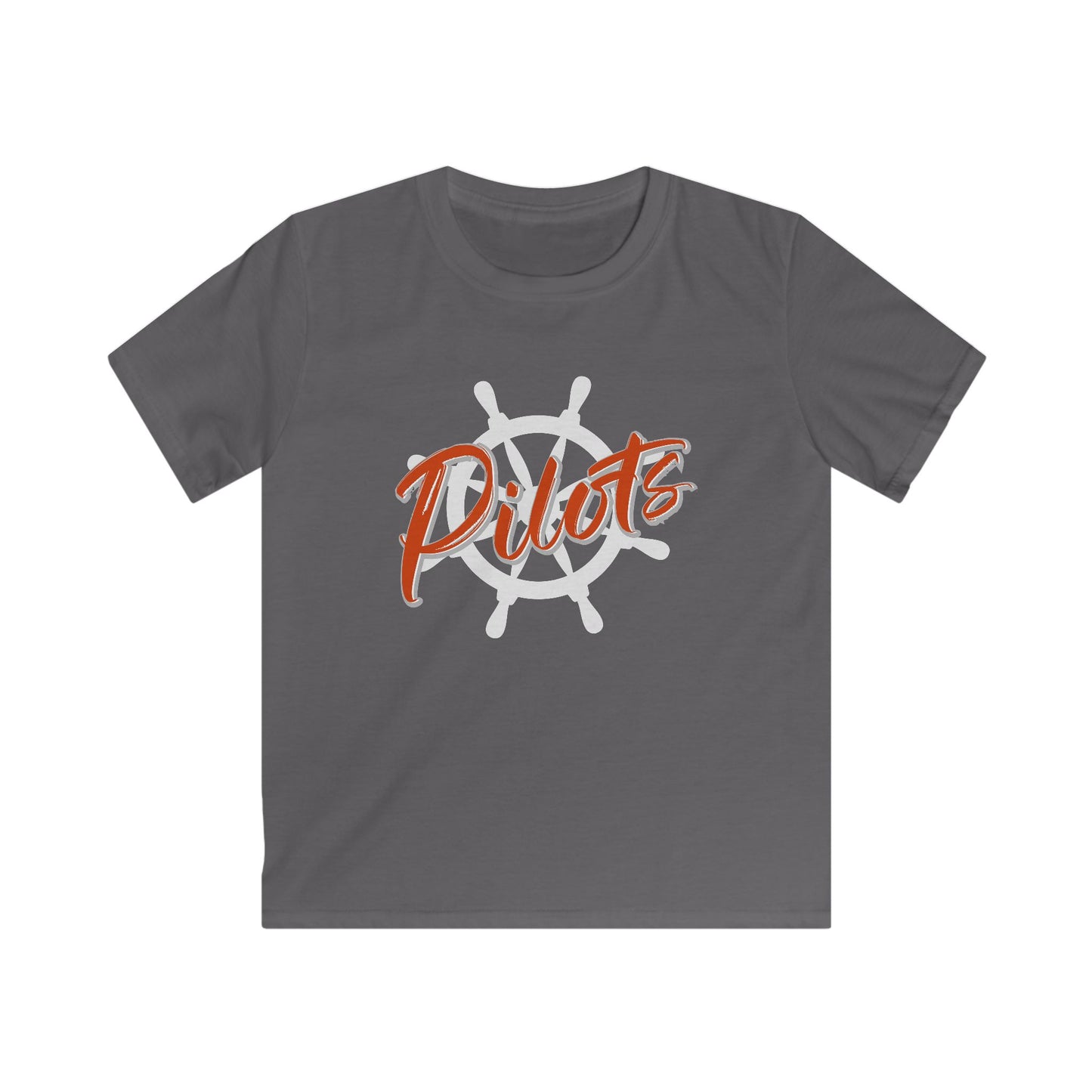 Pilots Nautical Wheel Youth T-Shirt