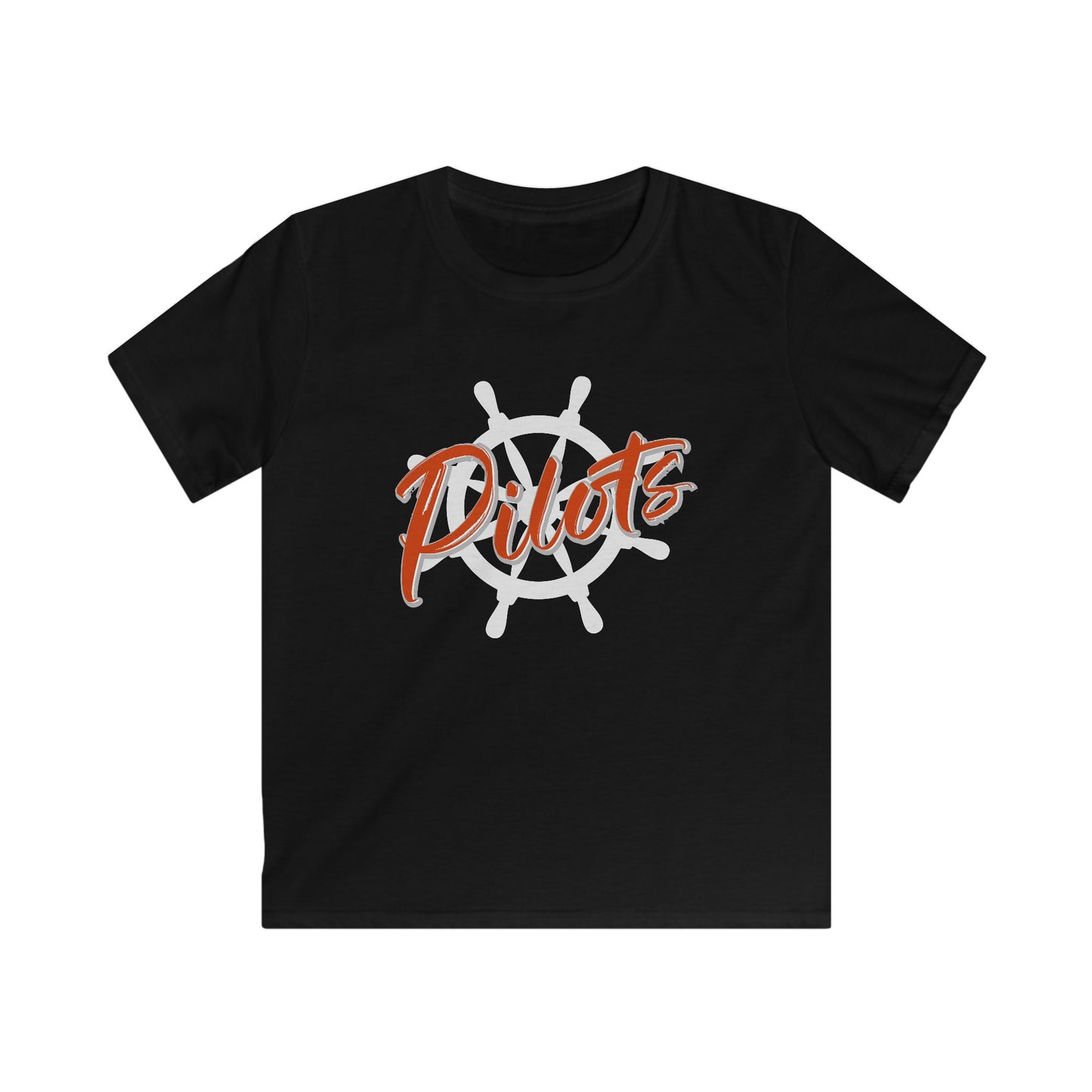 Pilots Nautical Wheel Youth T-Shirt