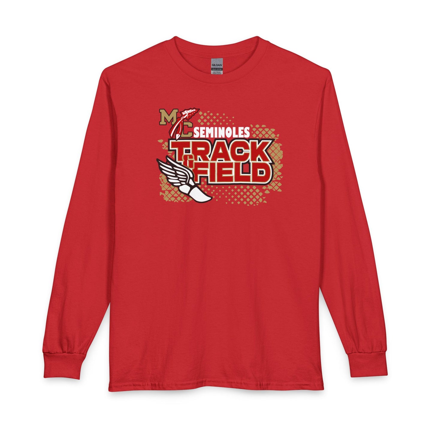 Seminoles Track & Field Long Sleeve T-Shirt — Red