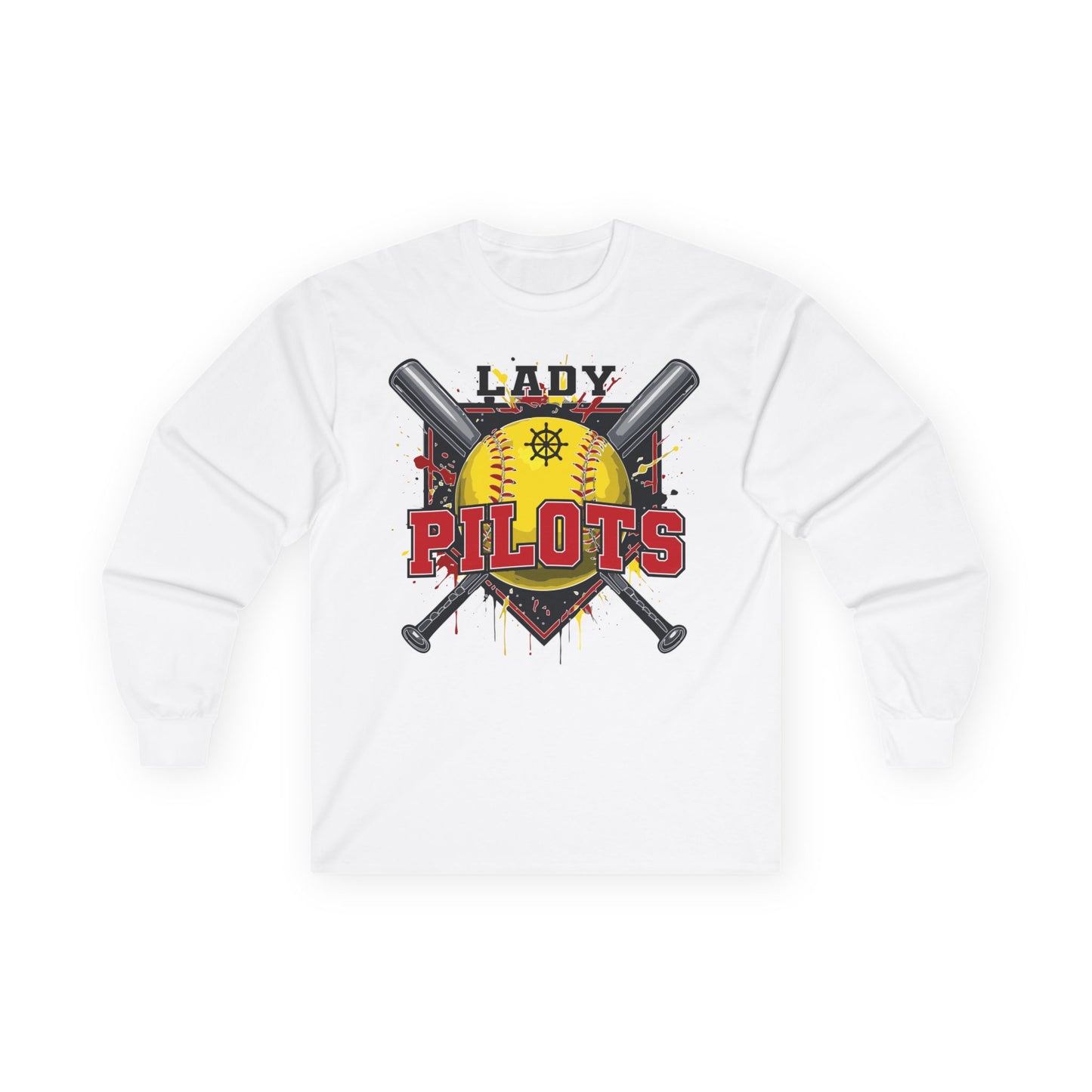 River Lady Pilots Softball 2 Long Sleeve Tee