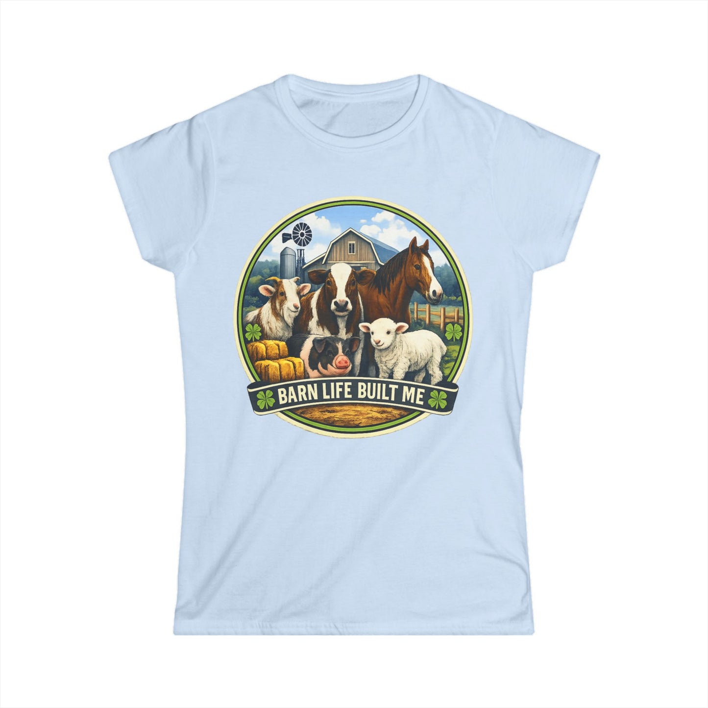 BARN LIFE BUILT ME- Large Animals - Women's T-Shirt