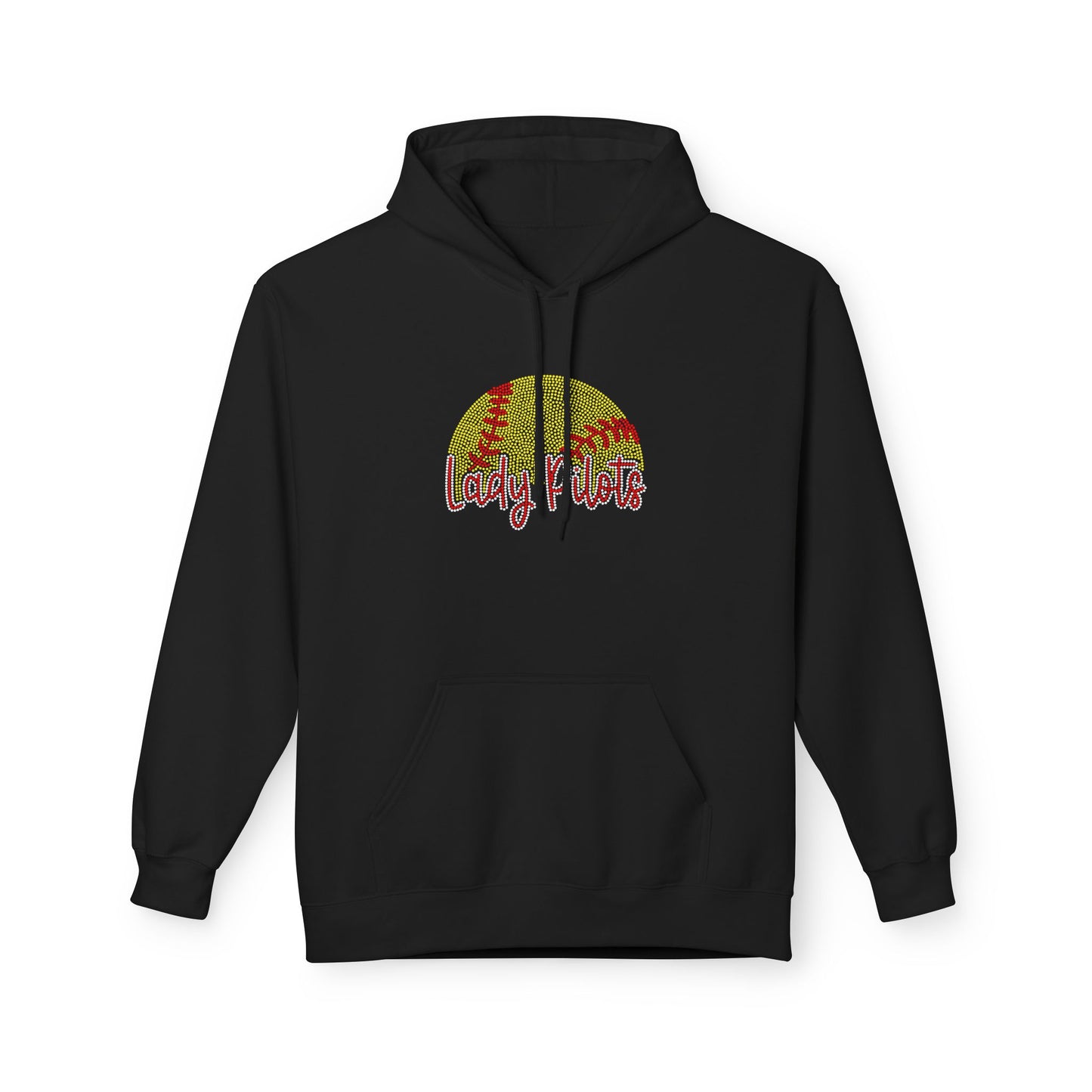 Lady Pilots Softball Hoodie - Rhinestones