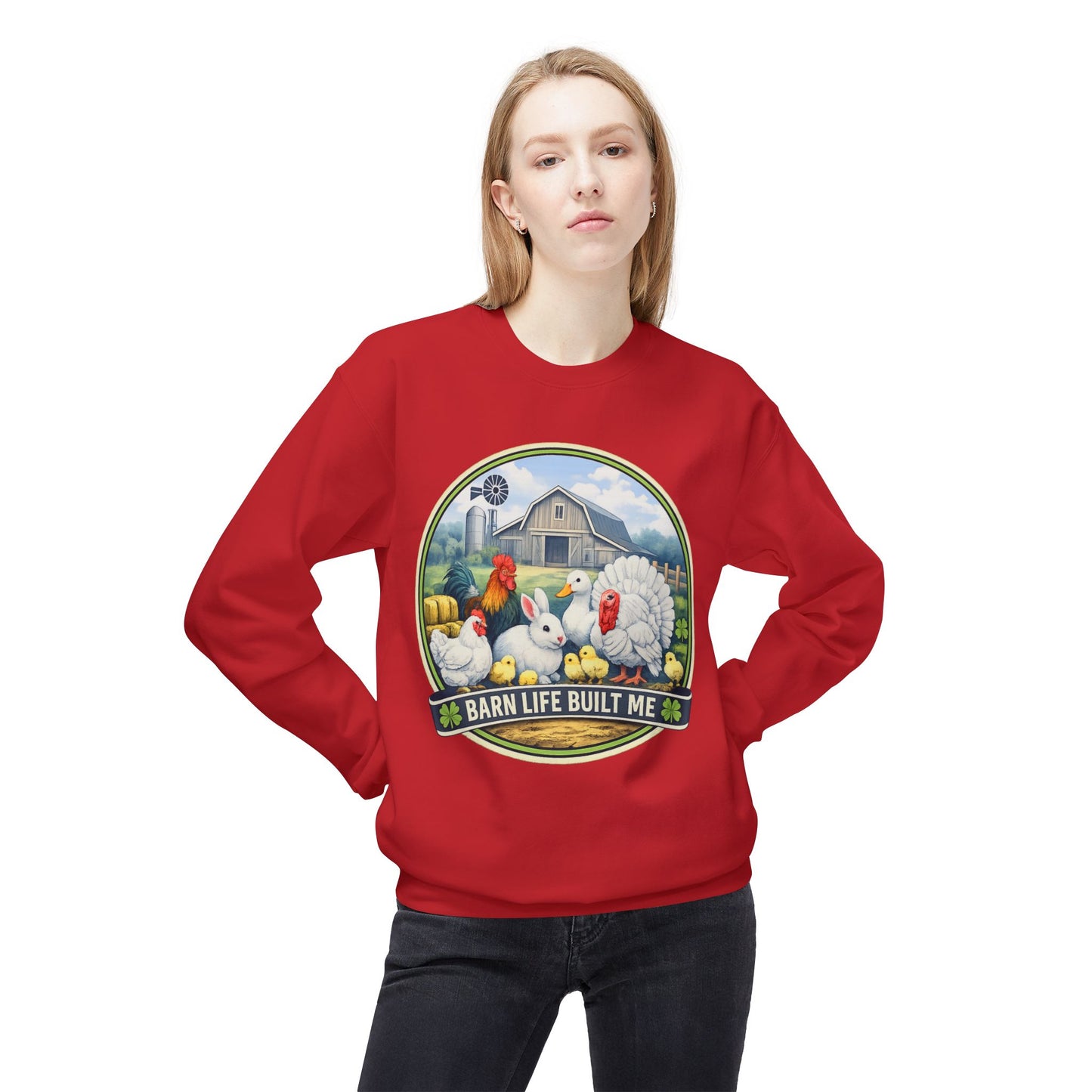 BARN LIFE BUILT ME - Small Animals - Crewneck Sweatshirt