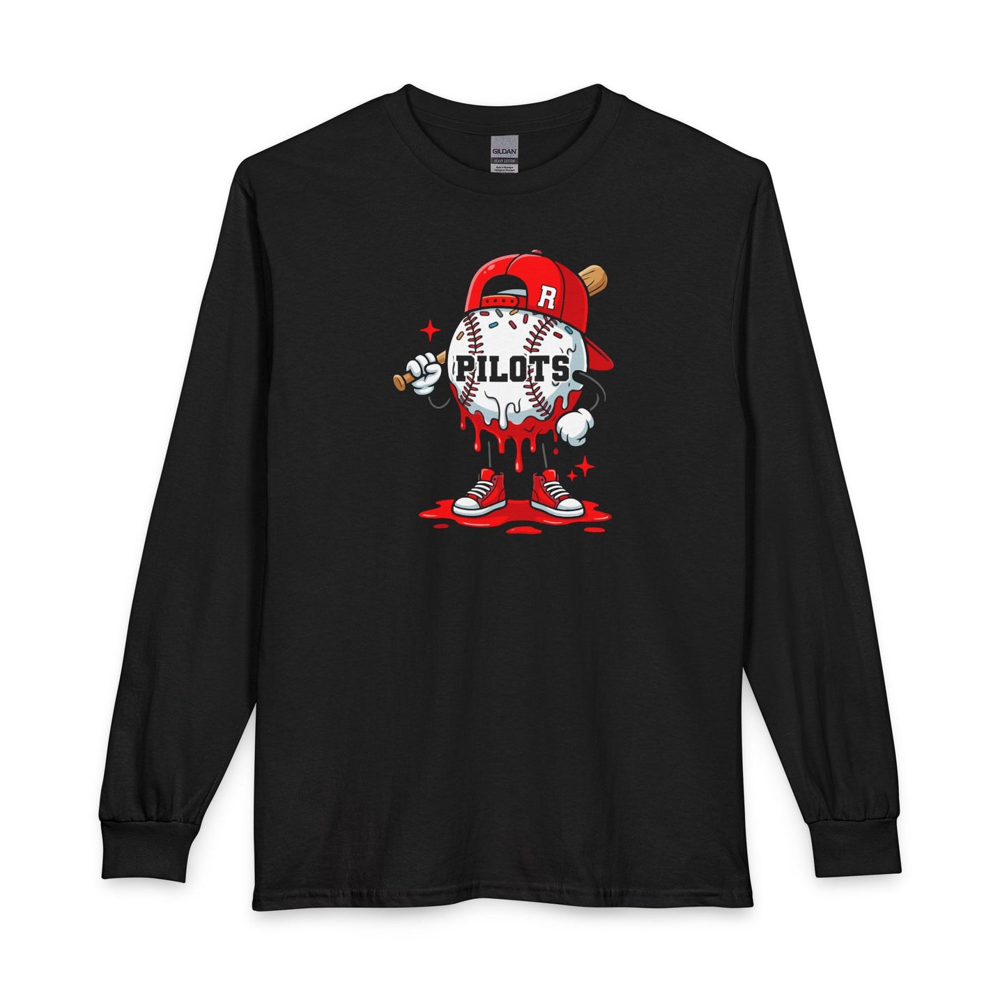 Pilots Baseball Man Long Sleeve T-Shirt