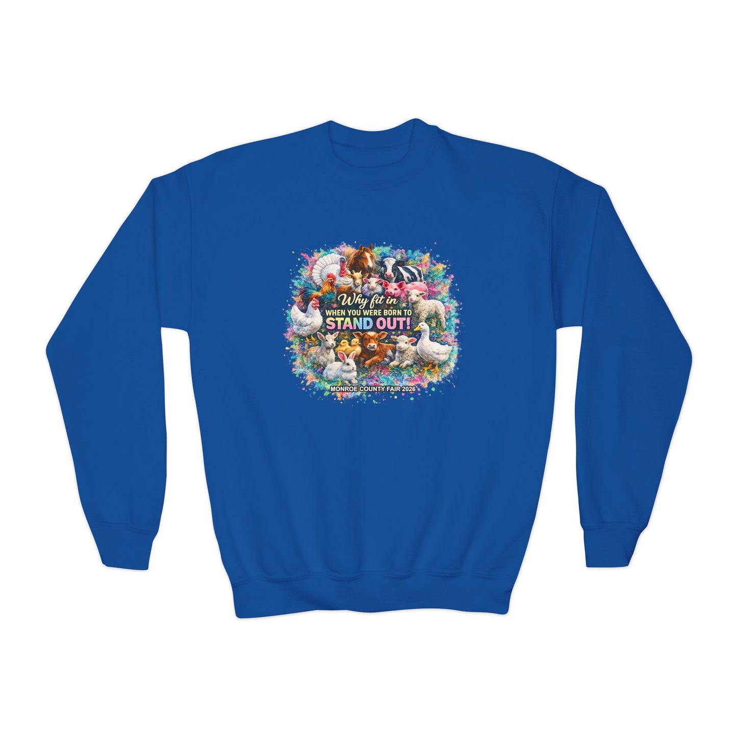 MONROE COUNTY FAIR 2026 - Youth Crewneck Sweatshirt