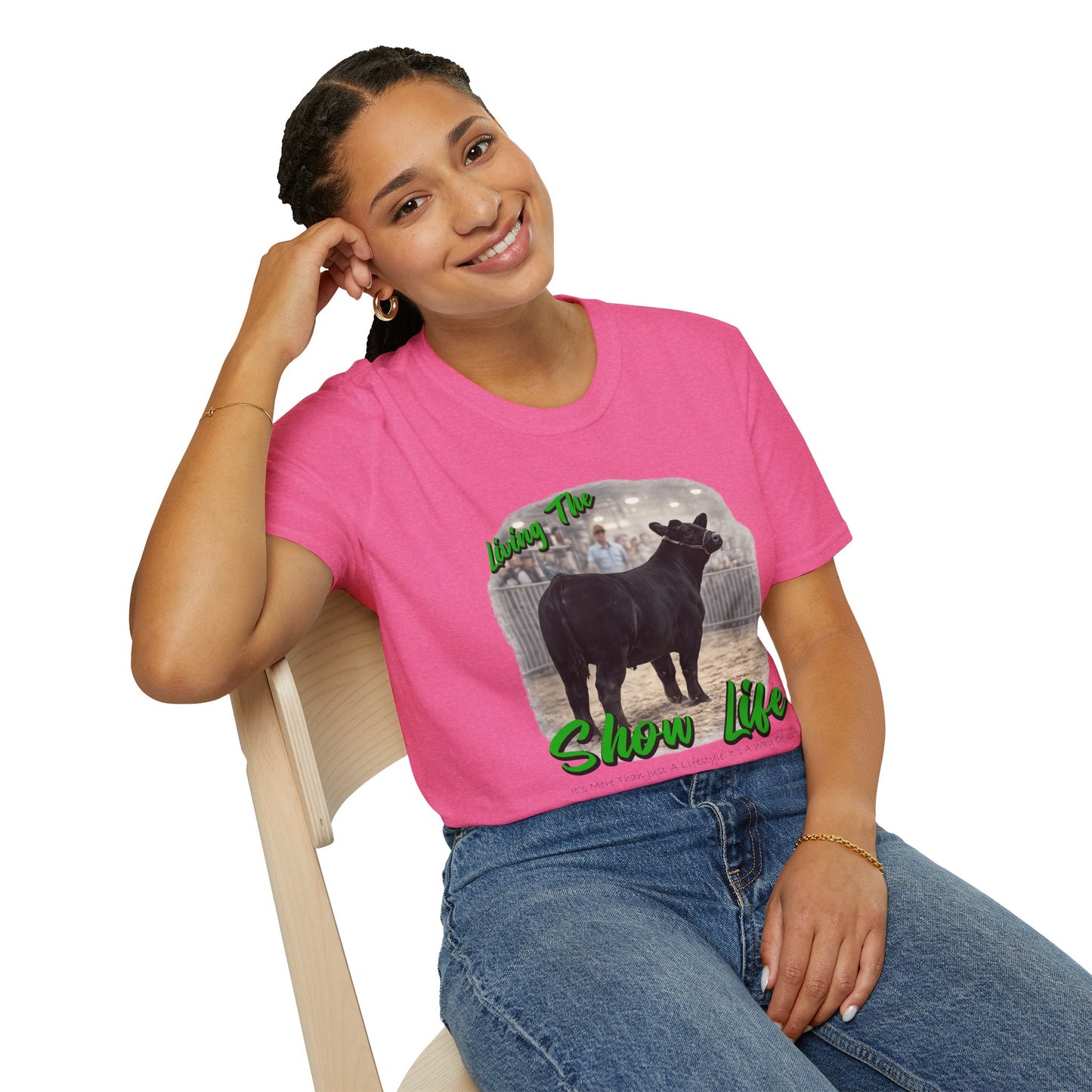 Living the Show Life - Cattle - Unisex T-Shirt