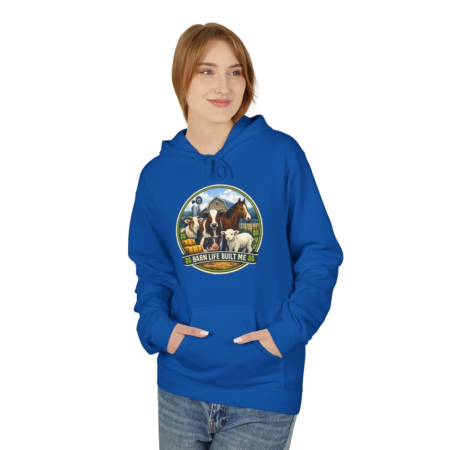 BARN LIFE BUILT ME - Large Animals - Hoodie