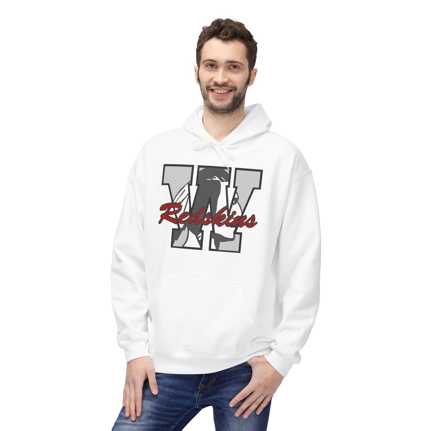 Woodsfield Redskins Letter Hoodie