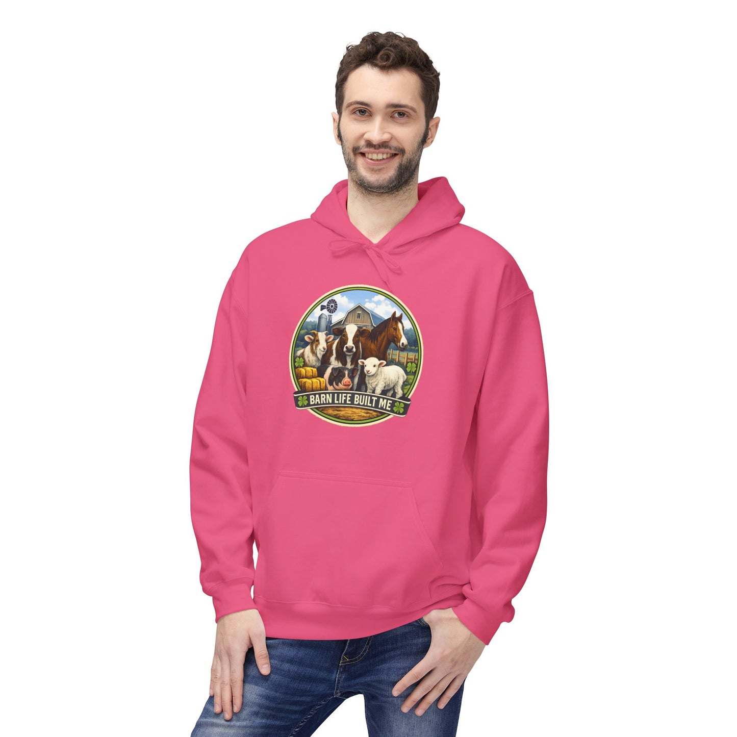 BARN LIFE BUILT ME - Large Animals - Hoodie