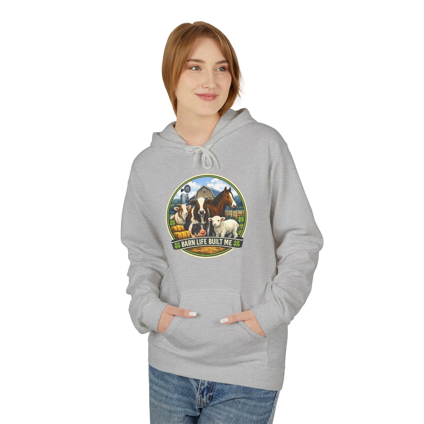 BARN LIFE BUILT ME - Large Animals - Hoodie