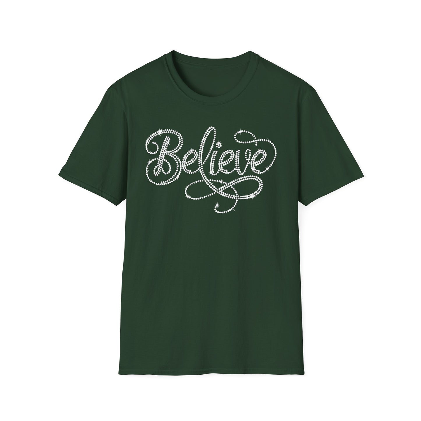 BELIEVE - Clear Rhinestones