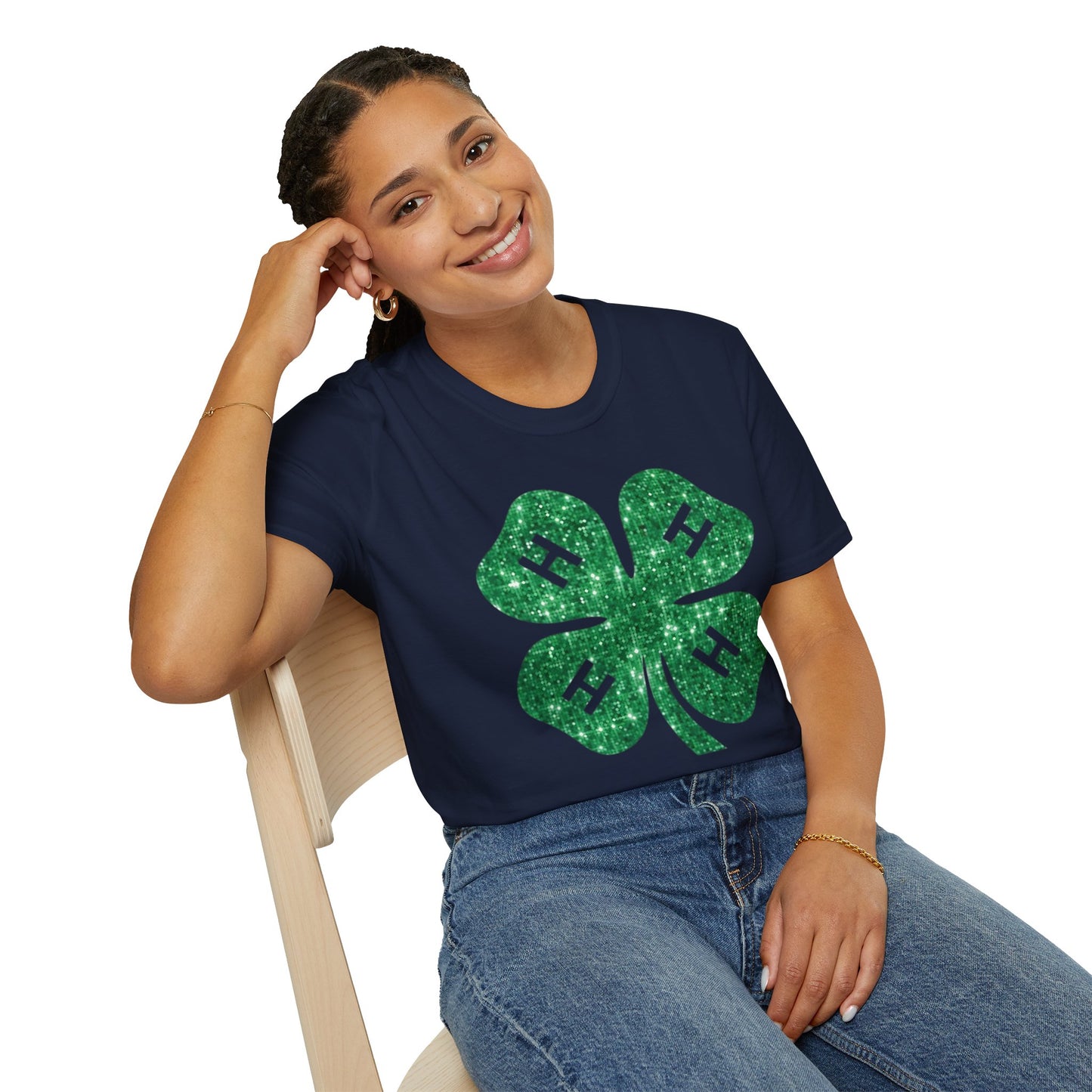 4-H GLITTER - Unisex T-Shirt