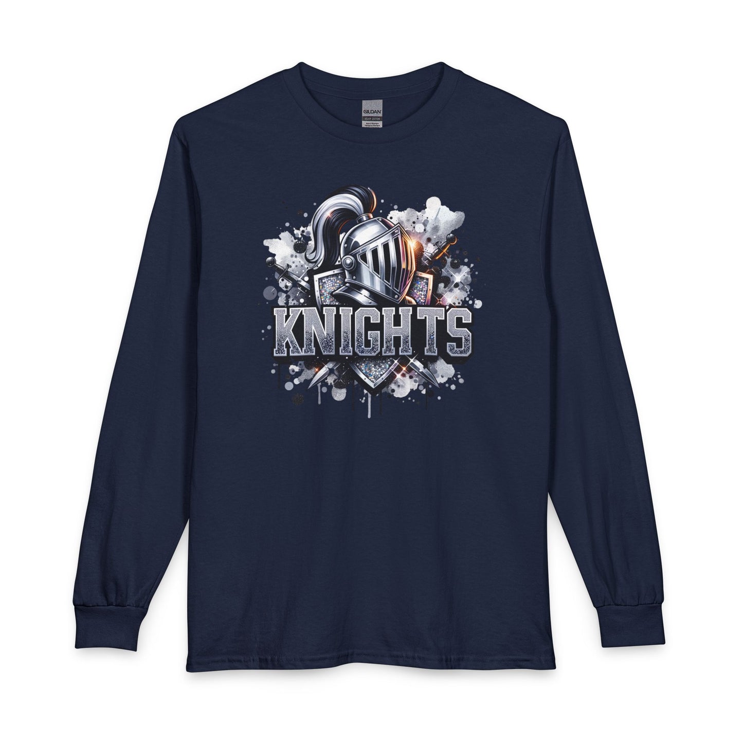 Knights Graphic Long Sleeve Tee — Bling