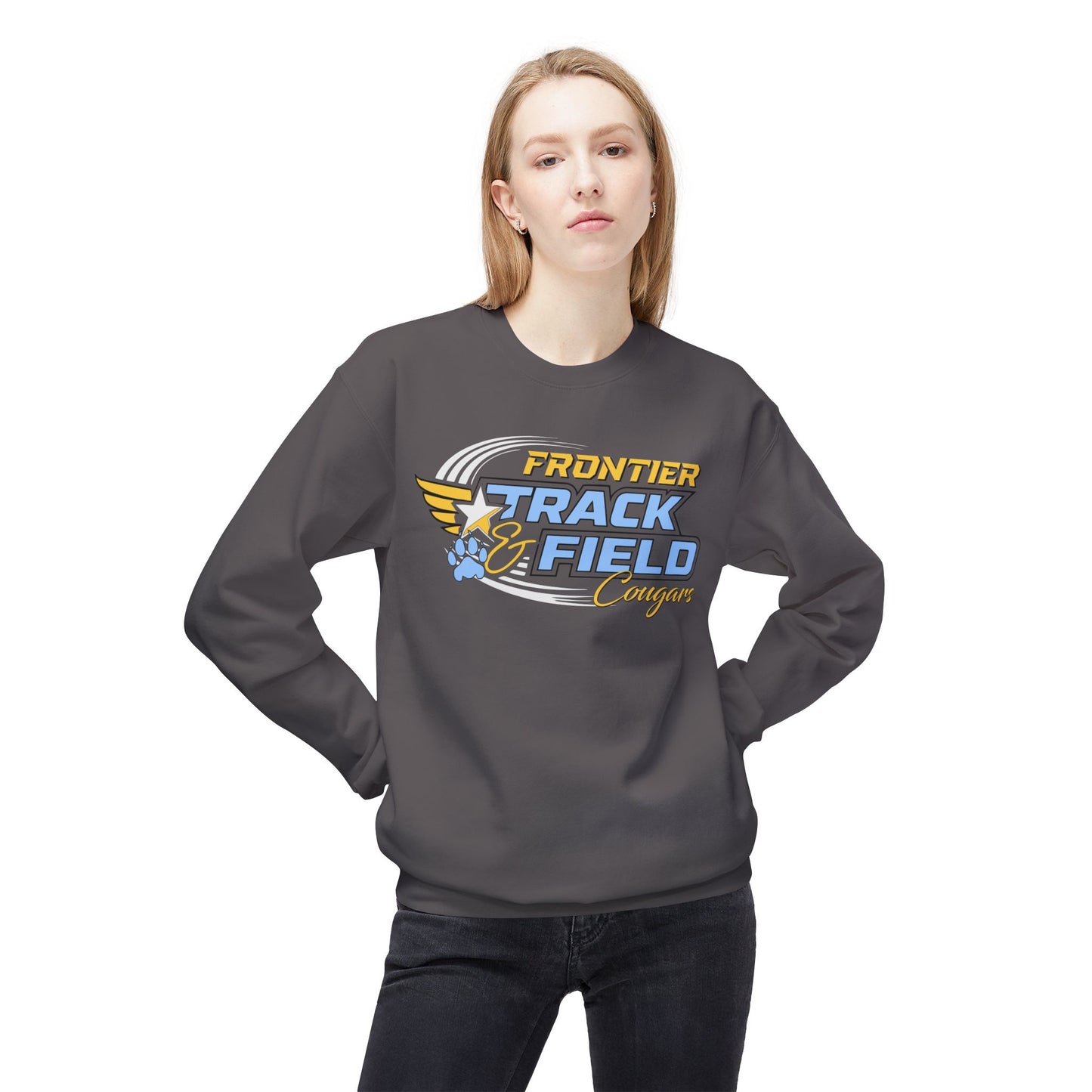 Frontier Cougars Track & Field Crewneck Sweatshirt