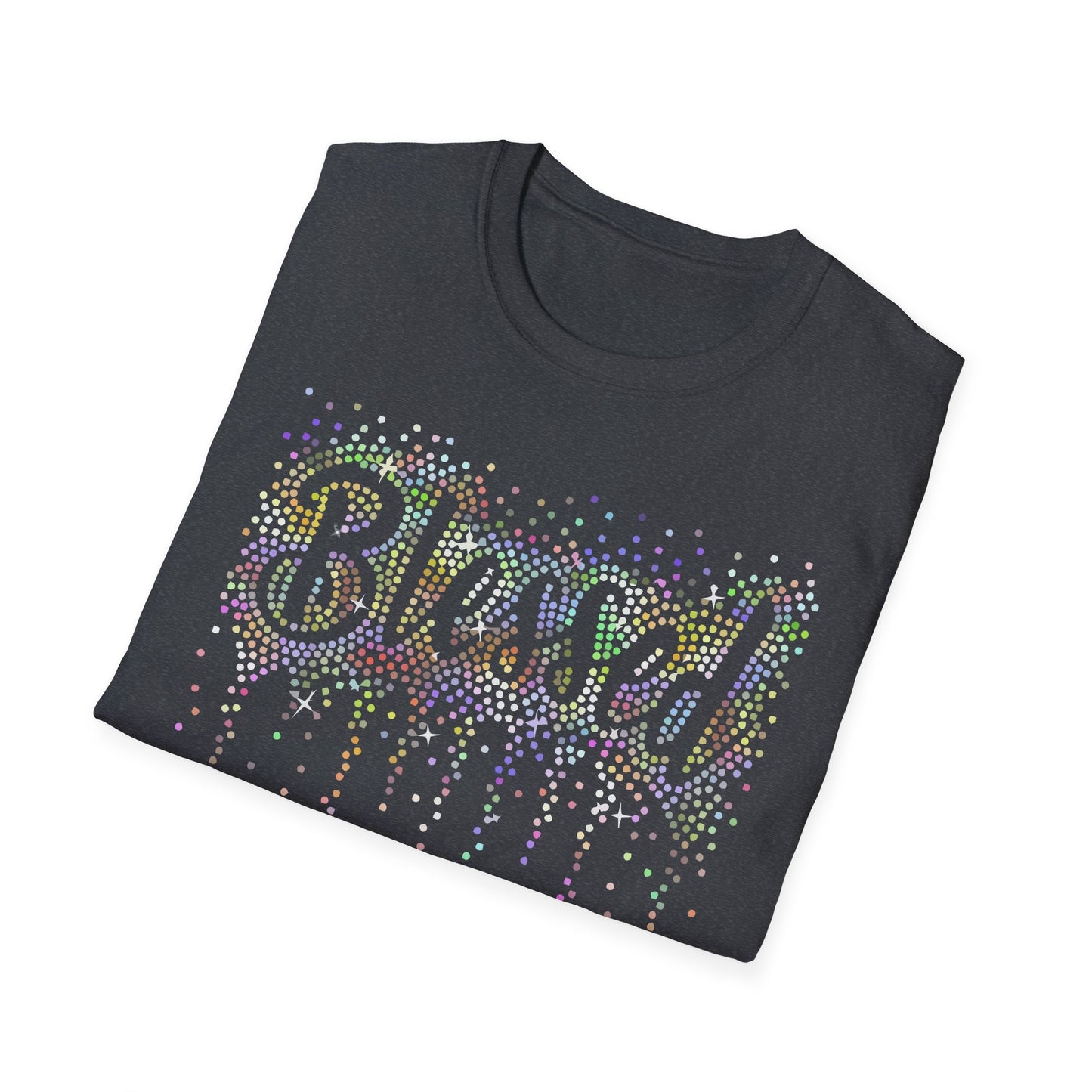 BLESSED - Holographic Rhinestones