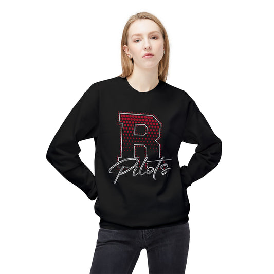 River Pilots Crewneck Sweatshirt — RHINESTONER & GLITTER DESIGN!