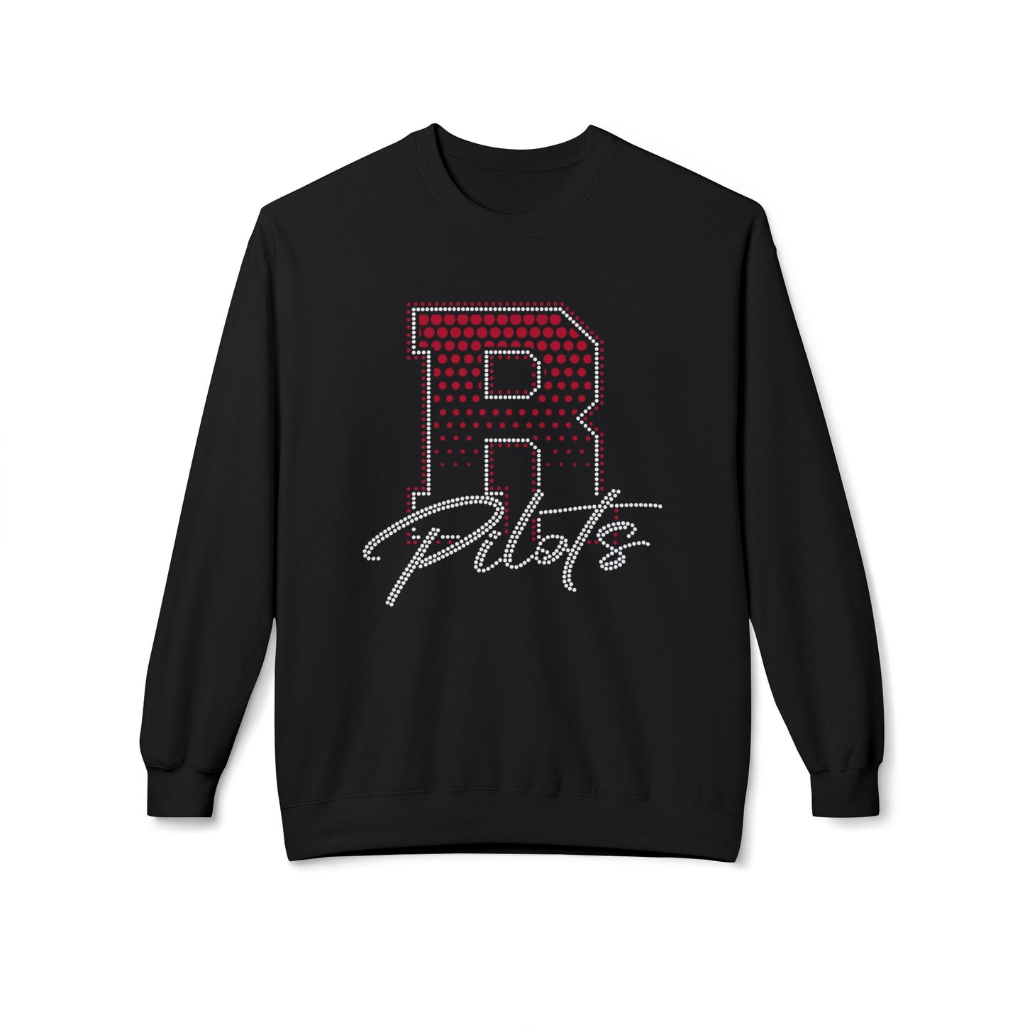 River Pilots Crewneck Sweatshirt — RHINESTONER & GLITTER DESIGN!