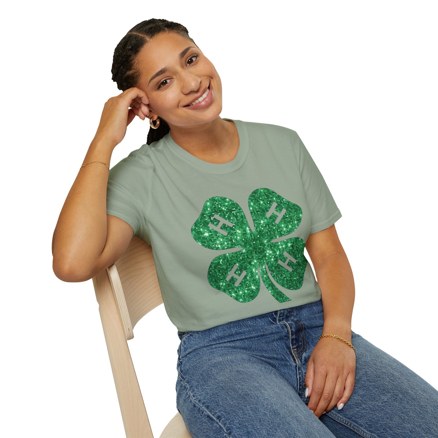 4-H GLITTER - Unisex T-Shirt
