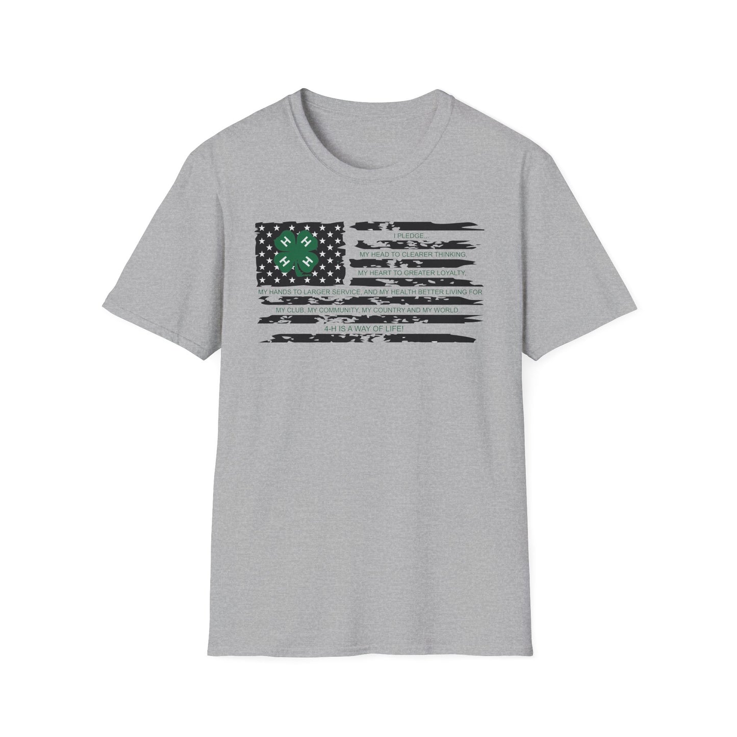 4-H PLEDGE American Flag - Unisex T-Shirt