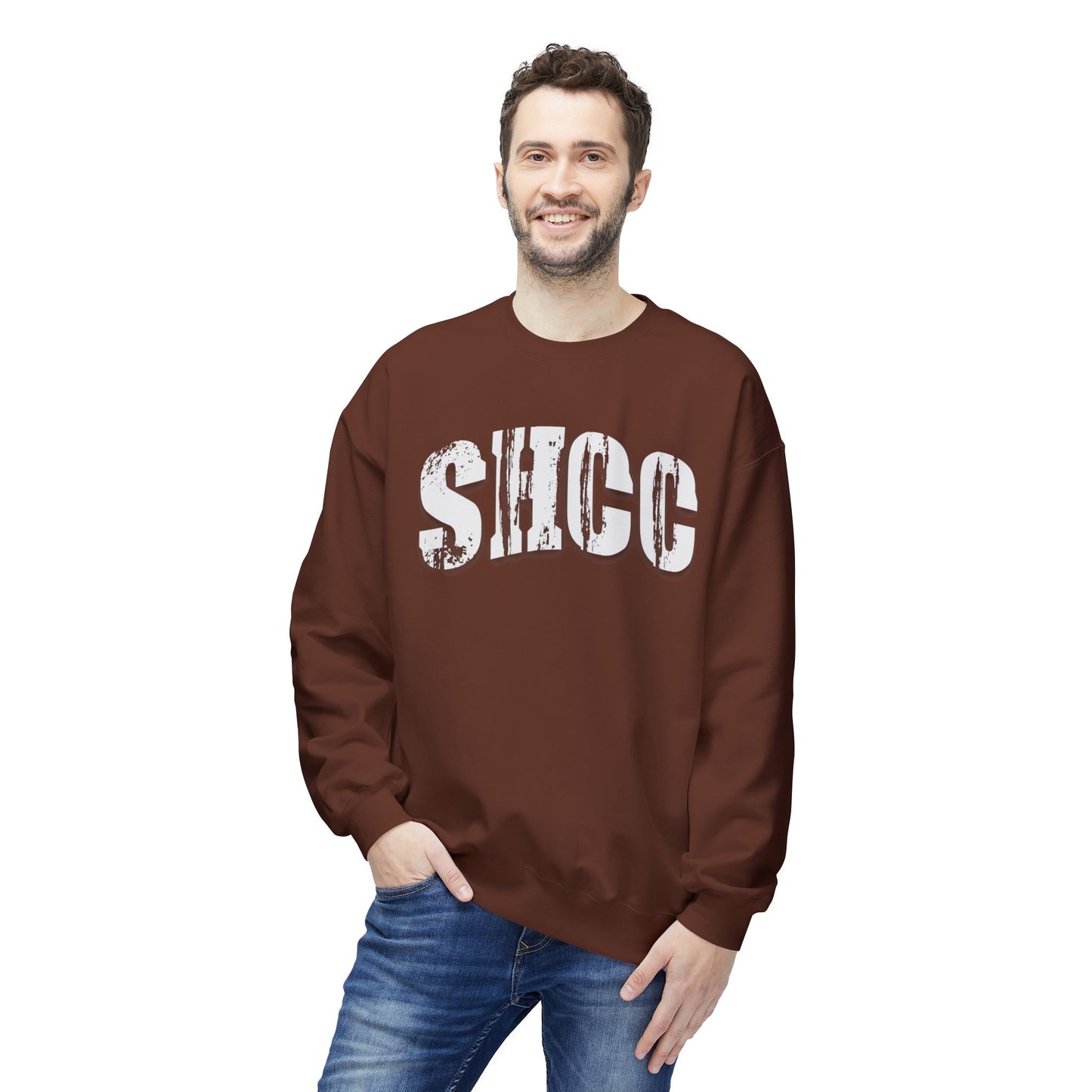 SHCC Distressed Vintage Logo Crewneck Sweatshirt