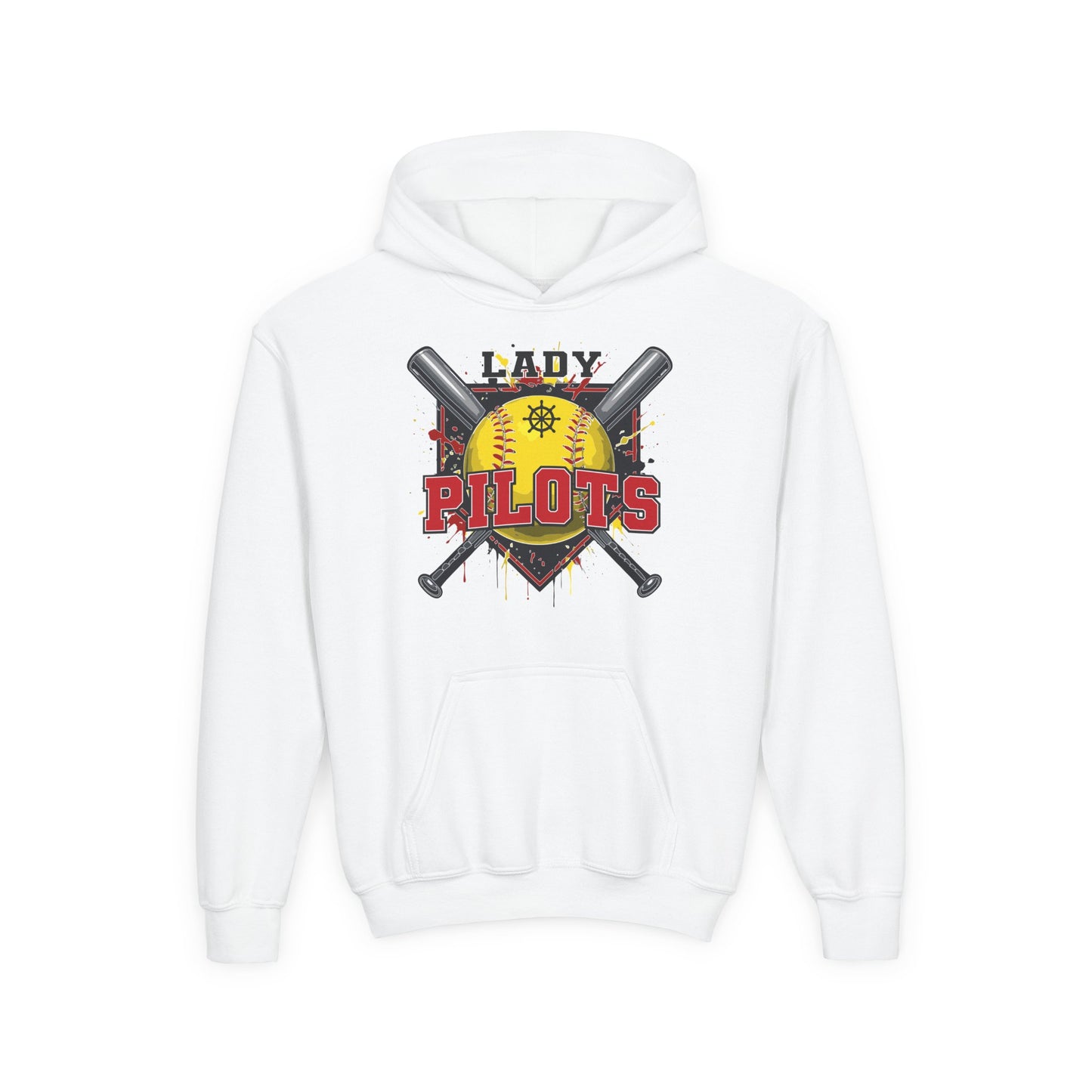 River Lady Pilots Softball 2 Youth Hoodie