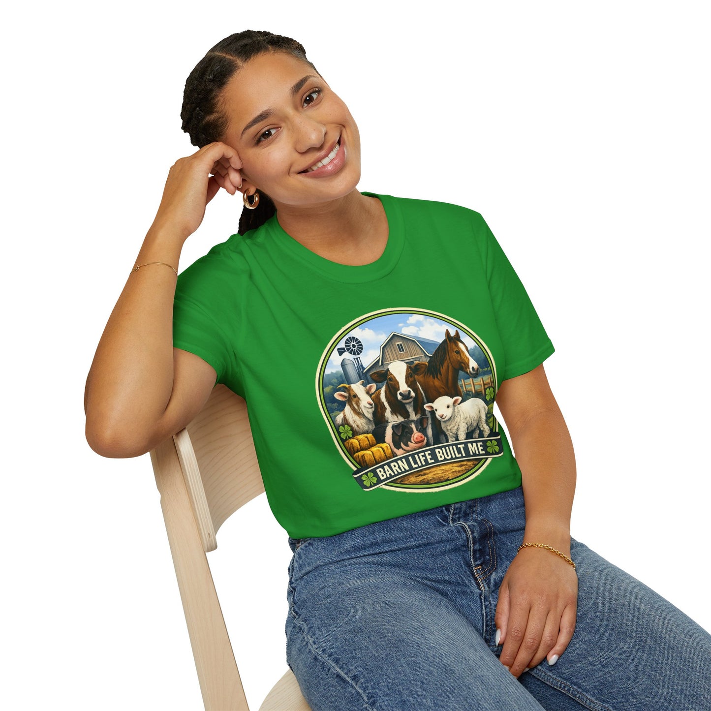 BARN LIFE BUILT ME - Large Animals - Unisex T-Shirt
